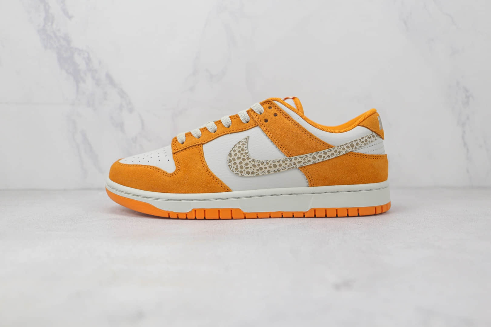 耐克Nike SB Dunk Low莆田天花板纯原复刻版本低帮SB Dunk白橙豹纹勾板鞋原装头层 (ID:89328) - 图片1