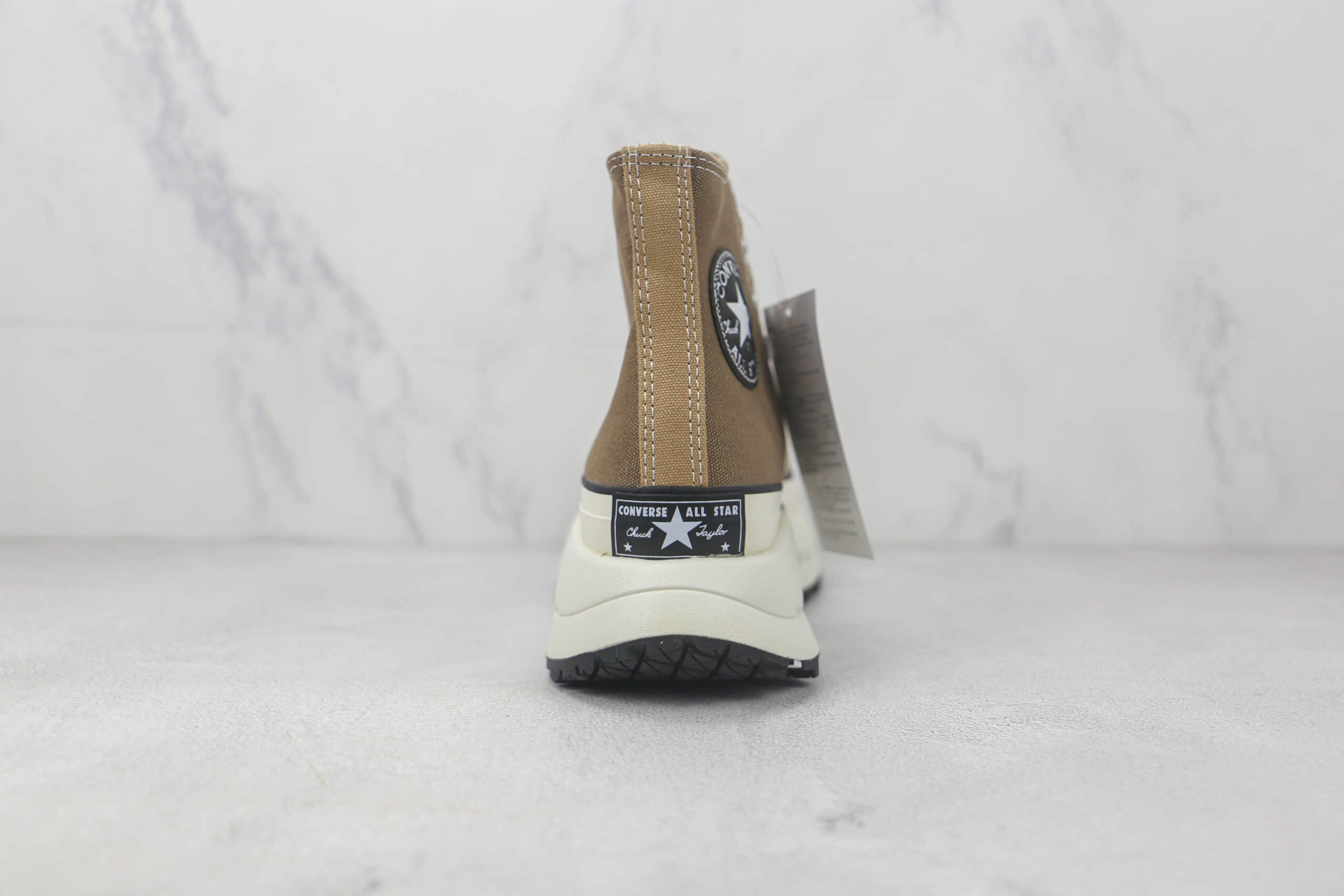 匡威CONVERSE Chuck 70 AT-CX高帮厚底锯齿棕色帆布运动鞋原楦头纸板打造 货号:AO1682C