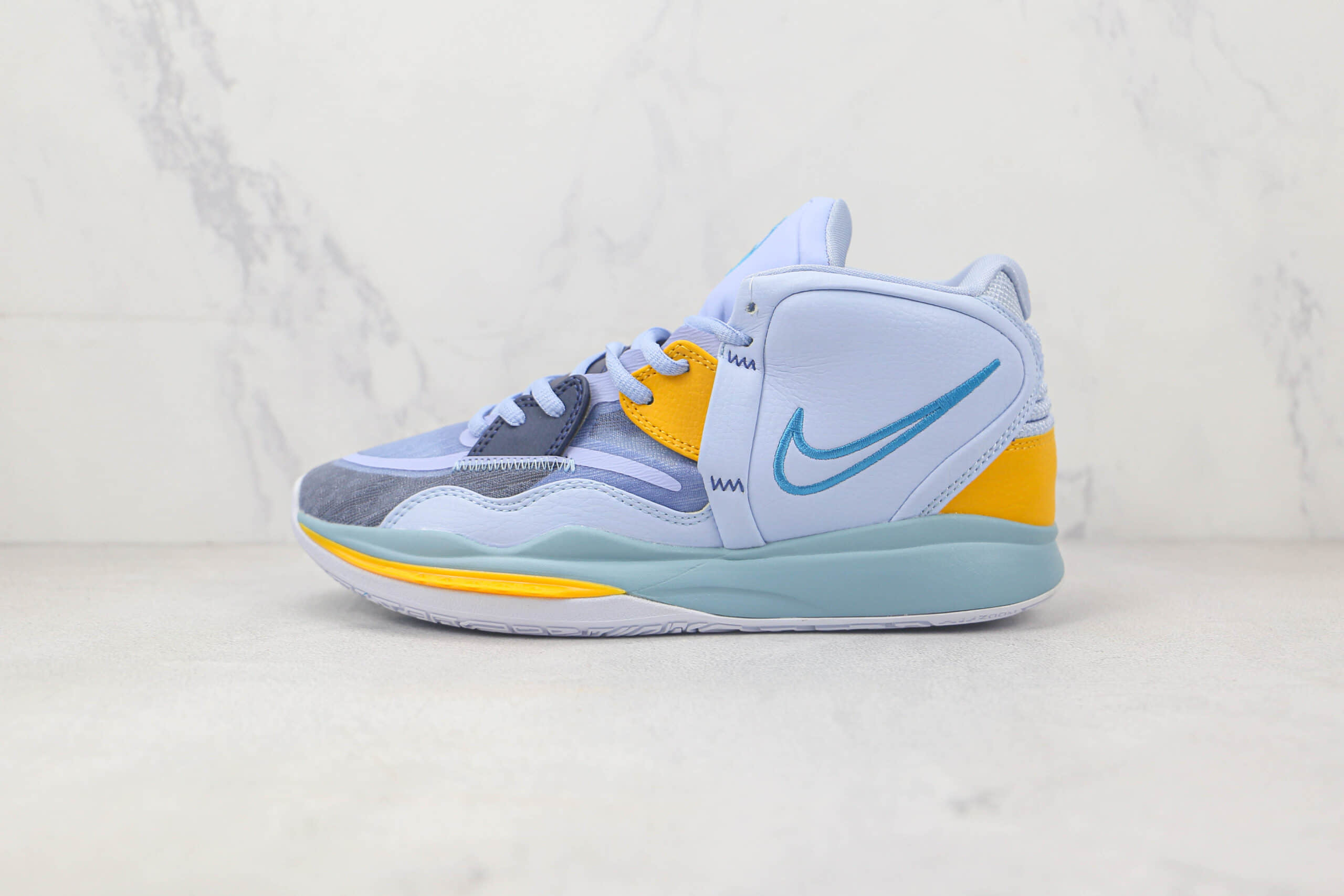 耐克Nike Kyrie Low 8 EP莆田纯原复刻版本欧文8代蓝黄色实战篮球鞋原盒原标原档案数据开发 (ID:89512) - 图片1
