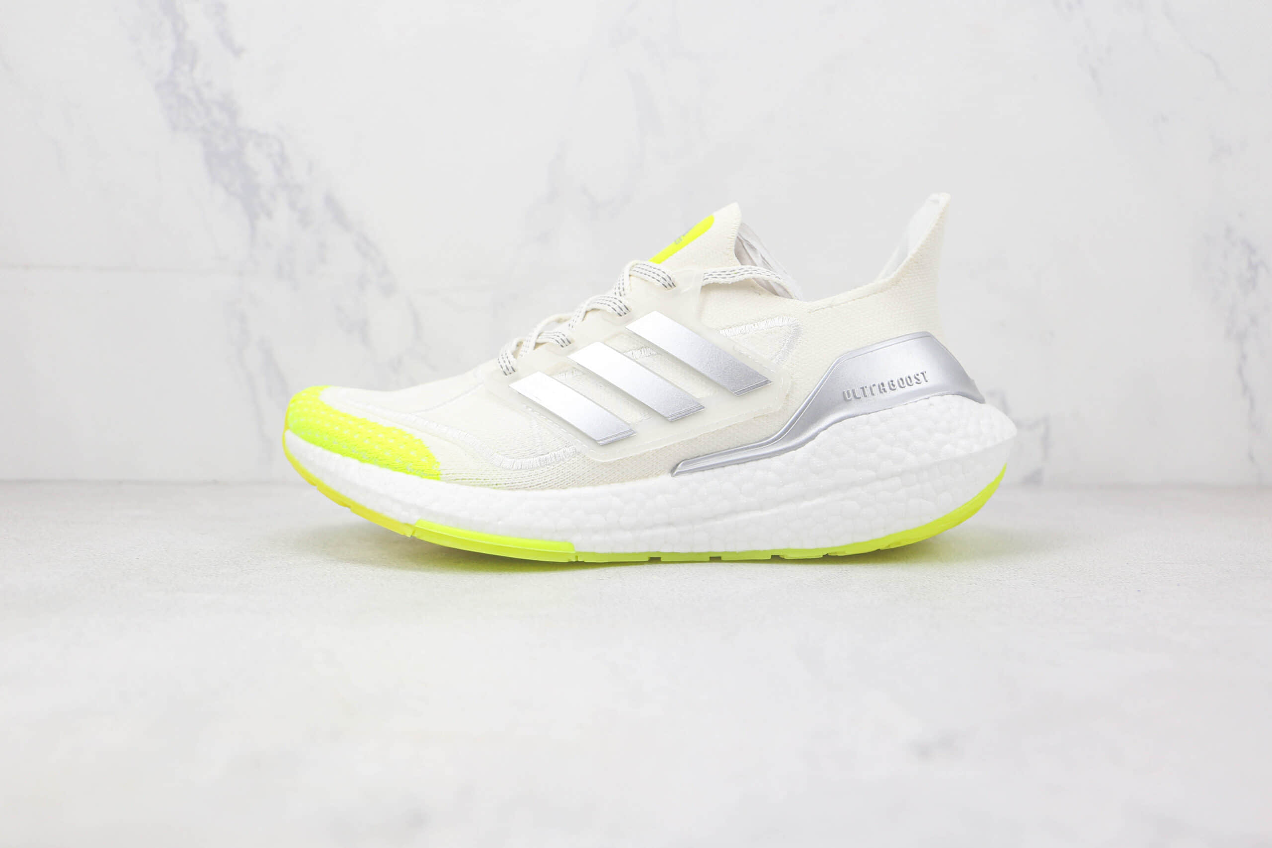 阿迪达斯Adidas ultra boost莆田纯原复刻版本UB7.0灰白黄色爆米花跑鞋原楦头纸板打造 (ID:89536) - 图片1