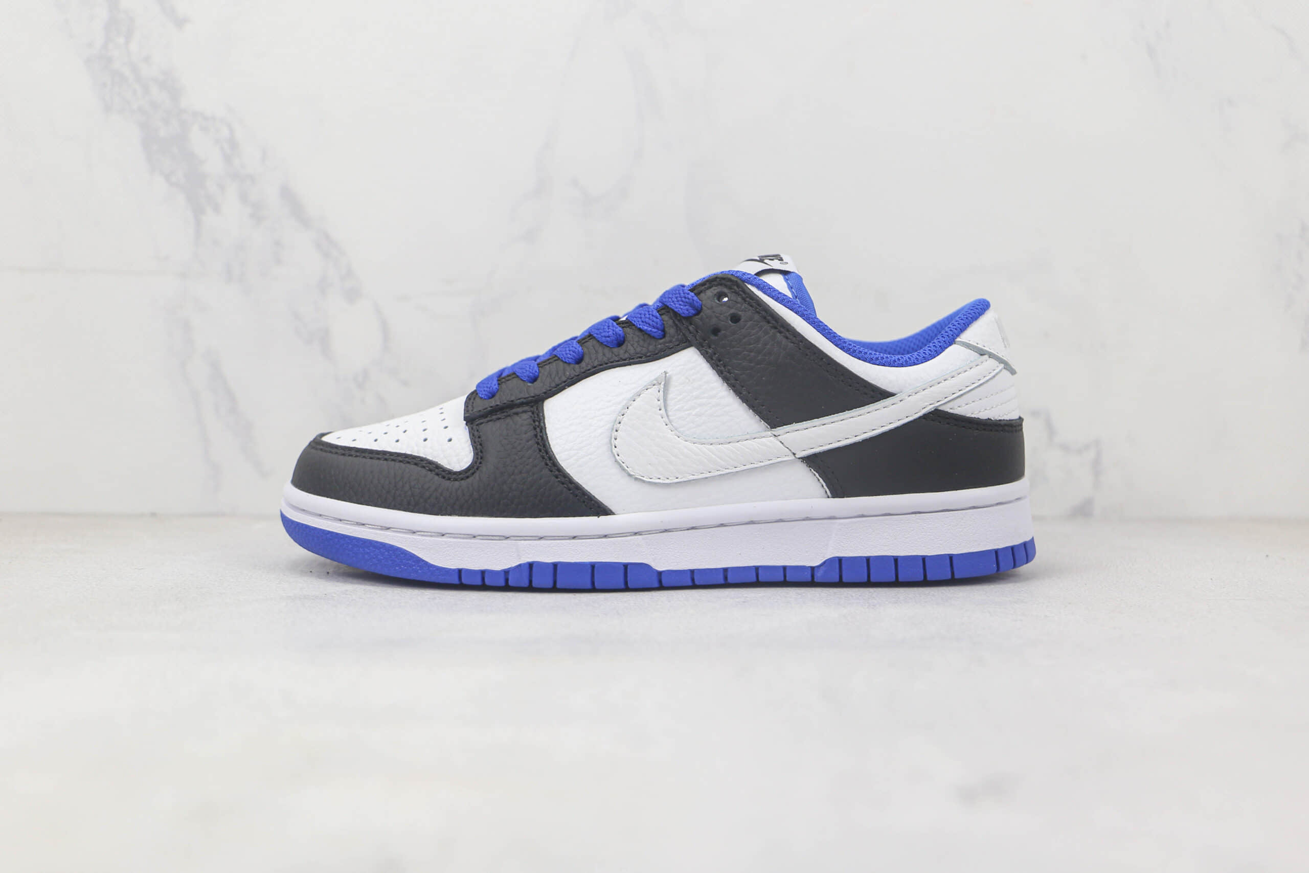 耐克Nike SB Dunk Low Dunk莆田天花板纯原复刻版本低帮SB DUNK白黑蓝色板鞋原盒原标 (ID:89600) - 图片1