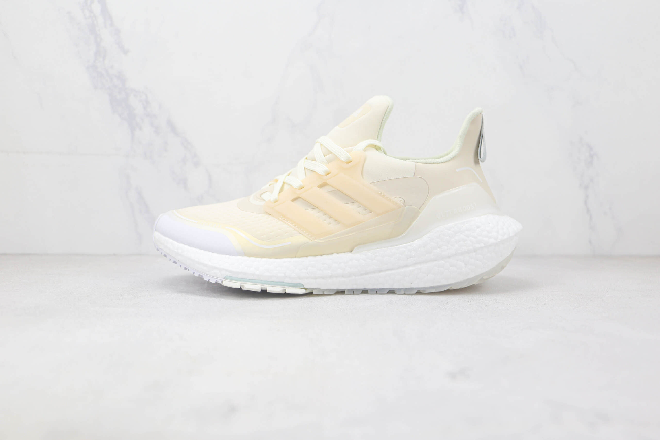 阿迪达斯adidas ultra boost 2021莆田纯原复刻版本UB7.0奶黄色爆米花跑鞋原档案数据开发 (ID:89831) - 图片1