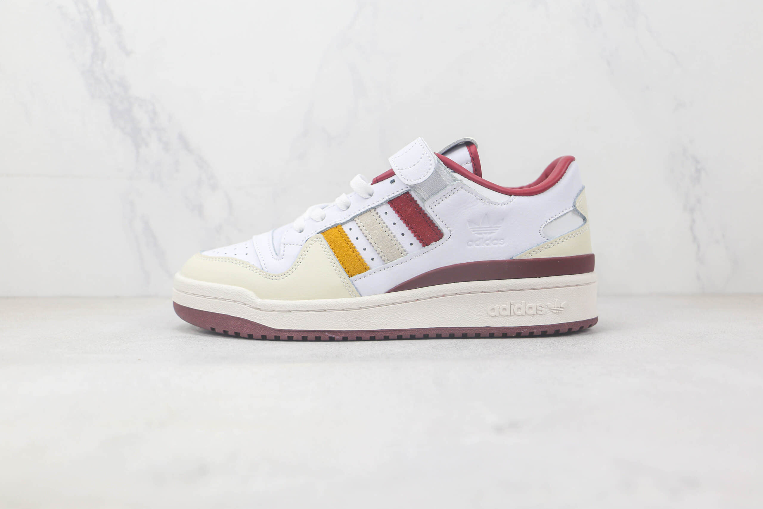 阿迪达斯Adidas originals Forum 84 low纯原版本Forum84白红色魔术贴款复古板鞋 阿迪达斯Forum84运动板鞋 (ID:90145) - 图片1