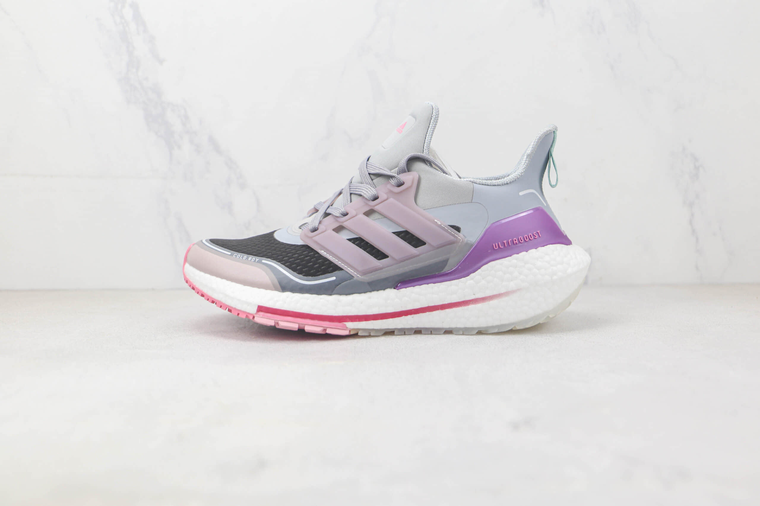 阿迪达斯adidas ultra boost 2021纯原版本Ub7.0黑灰粉爆米花跑鞋 阿迪达斯UB系列慢跑鞋 货号:S23908