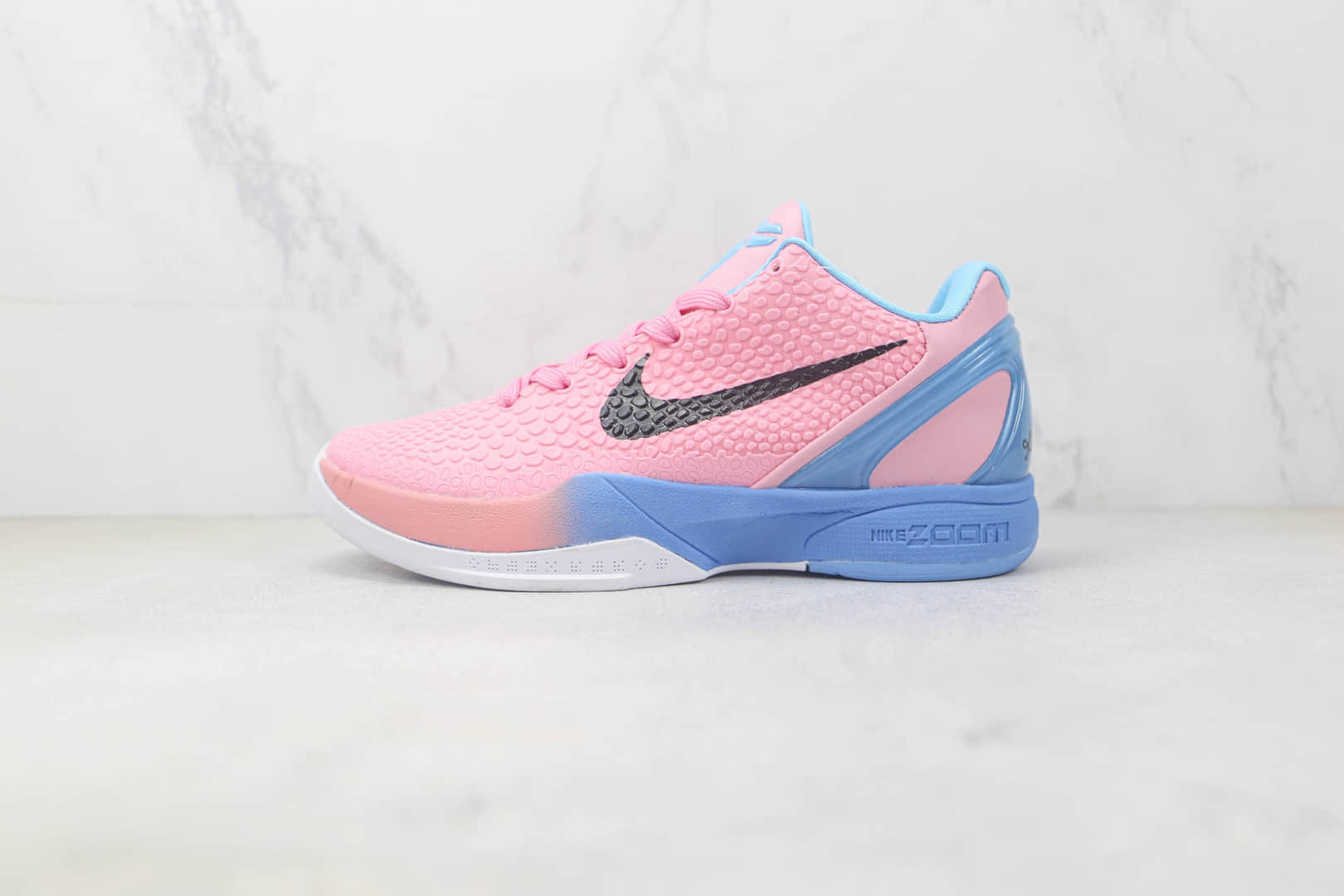 耐克Nike Zoom Kobe VI纯原版本科比6代粉蓝色实战篮球鞋 科比6代碳板篮球鞋 (ID:90308) - 图片1