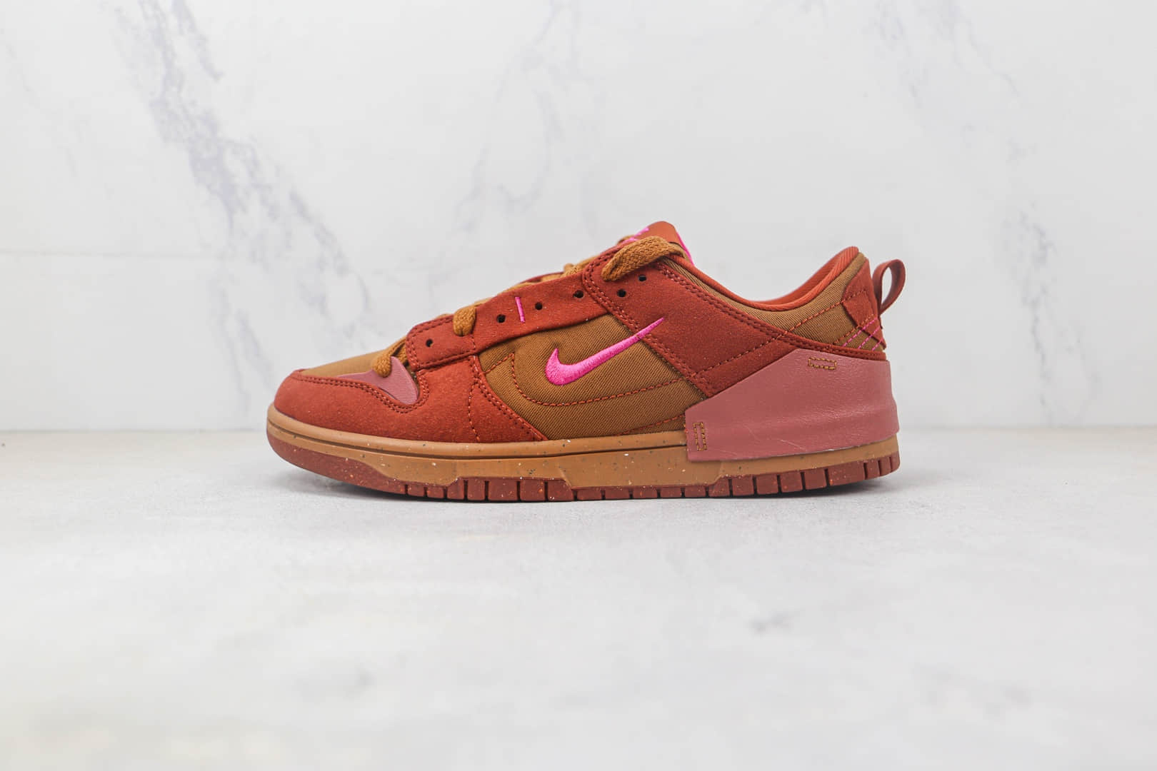 耐克Nike Dunk Low Disrupt 2 Desert Bronze低帮DUNK棕红色复古板鞋 耐克DUNK可回收材料系列 (ID:90510) - 图片1