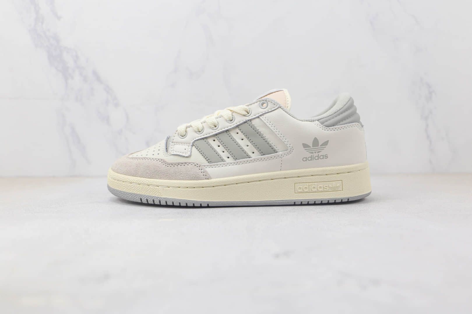 阿迪达斯Adidas Originals Centennial 85 Low纯原版本白灰色复古休闲板鞋 阿迪达斯复古校园板鞋 (ID:90866) - 图片1