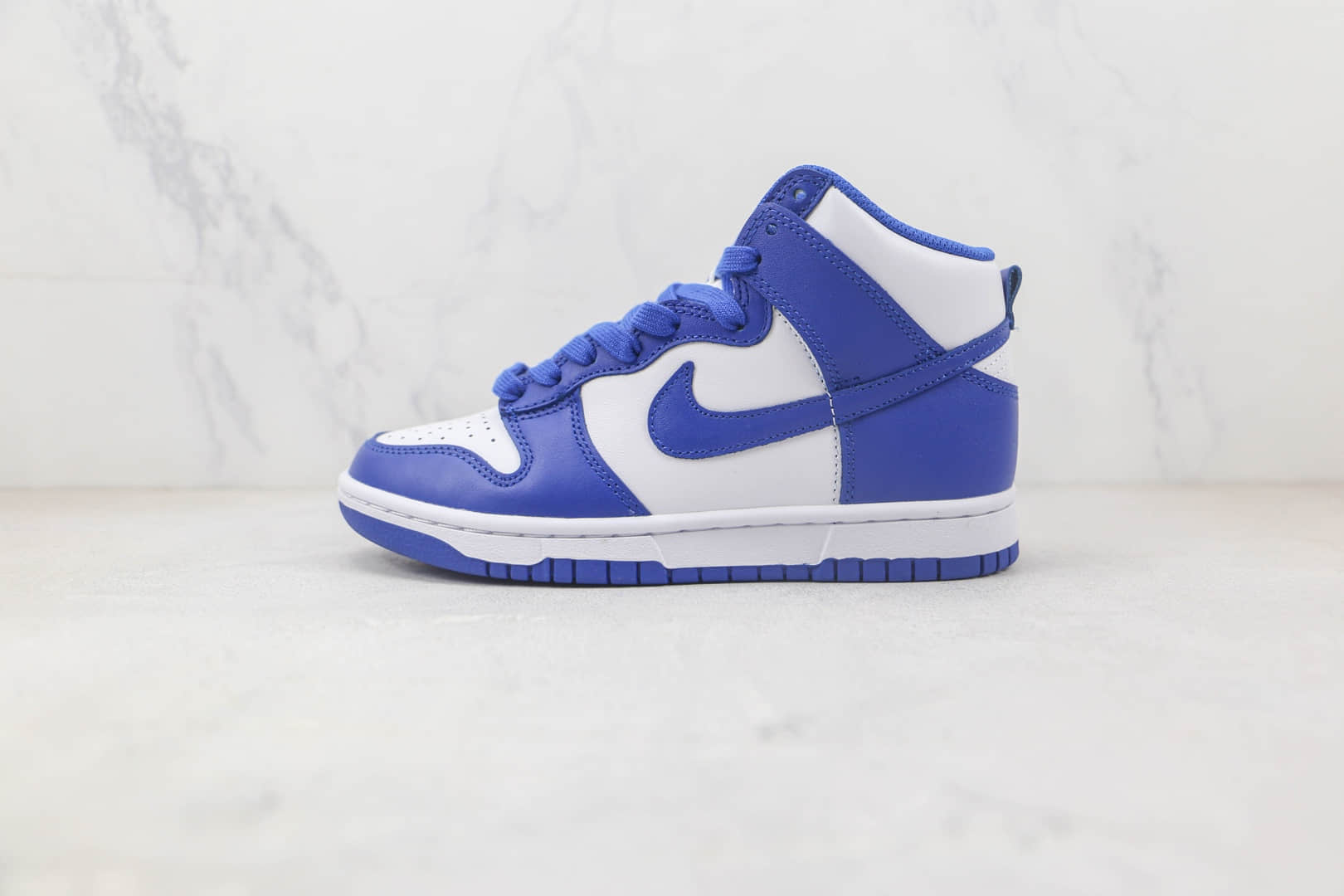 耐克Nike Dunk High纯原版本高帮DUNK大学蓝配色板鞋 莆田耐克DUNK工厂货源 货号:DD1399-102