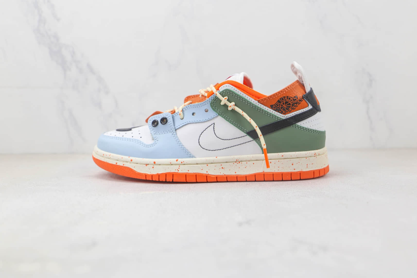 耐克Nike SB Dunk HIGH PRO纯原版本低帮SB DUNK蓝白绿色断钩板鞋 耐克DUNK校园板鞋 (ID:91531) - 图片1