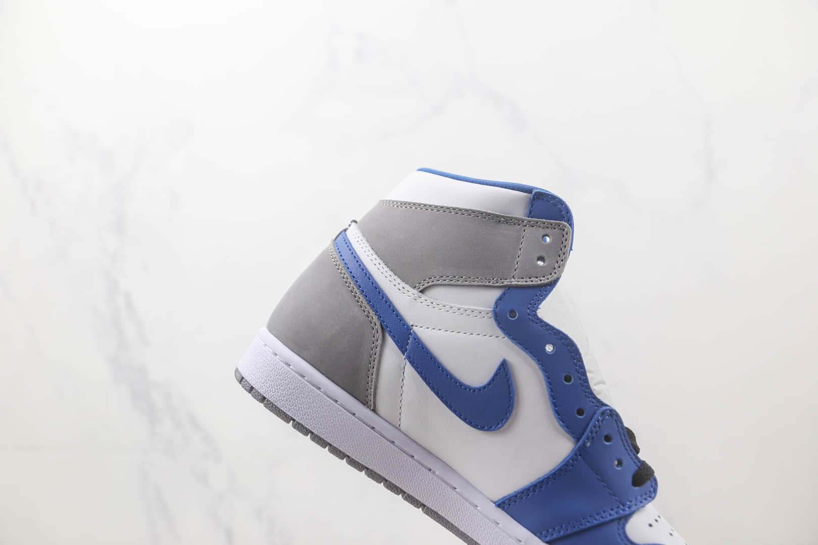 乔丹Air Jordan AJ1 Retro High纯原版本高帮AJ1白灰蓝色板鞋 天花板AJ1板鞋 货号：DZ5485-410