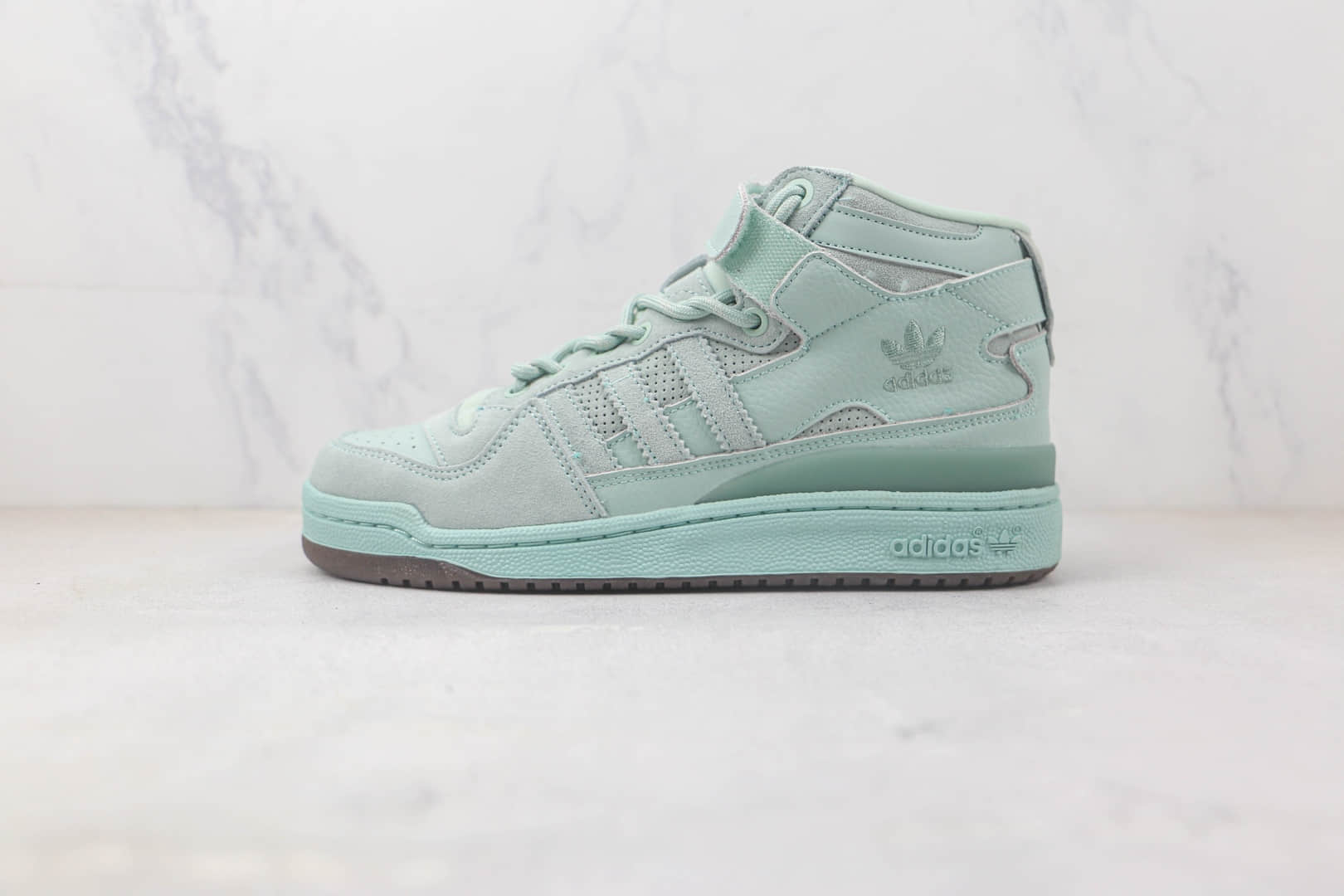 阿迪达斯Adidas Originals Forum 84 High纯原版本绿色魔术贴高帮复古系带百搭休闲运动板鞋 阿迪达斯校园板鞋 (ID:91916) - 图片1