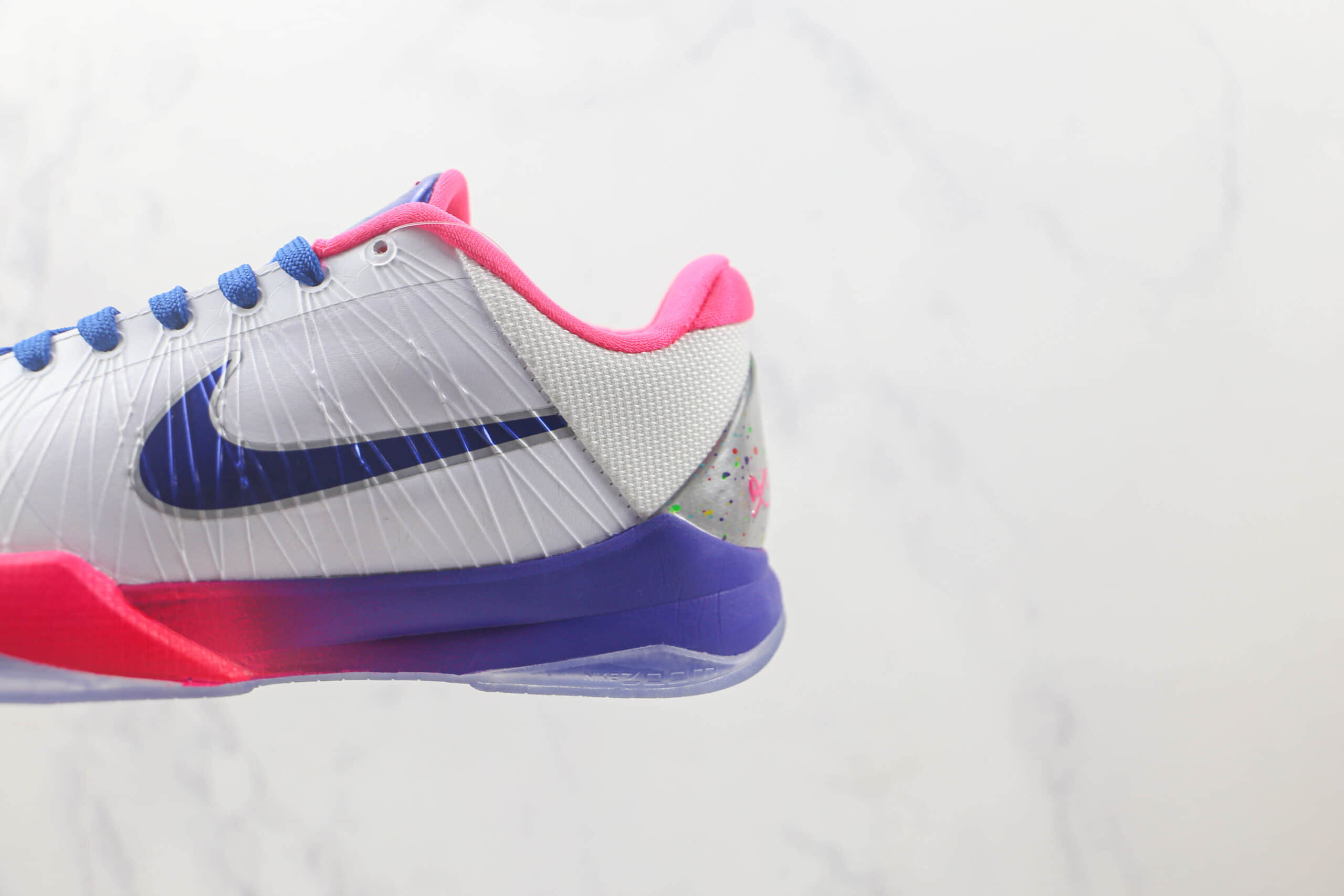 耐克Nike Zoom Kobe 5 Kay Yow纯原版本科比5代乳腺癌配色实战篮球鞋 莆田天花板科比球鞋货源 货号:CW2210-100