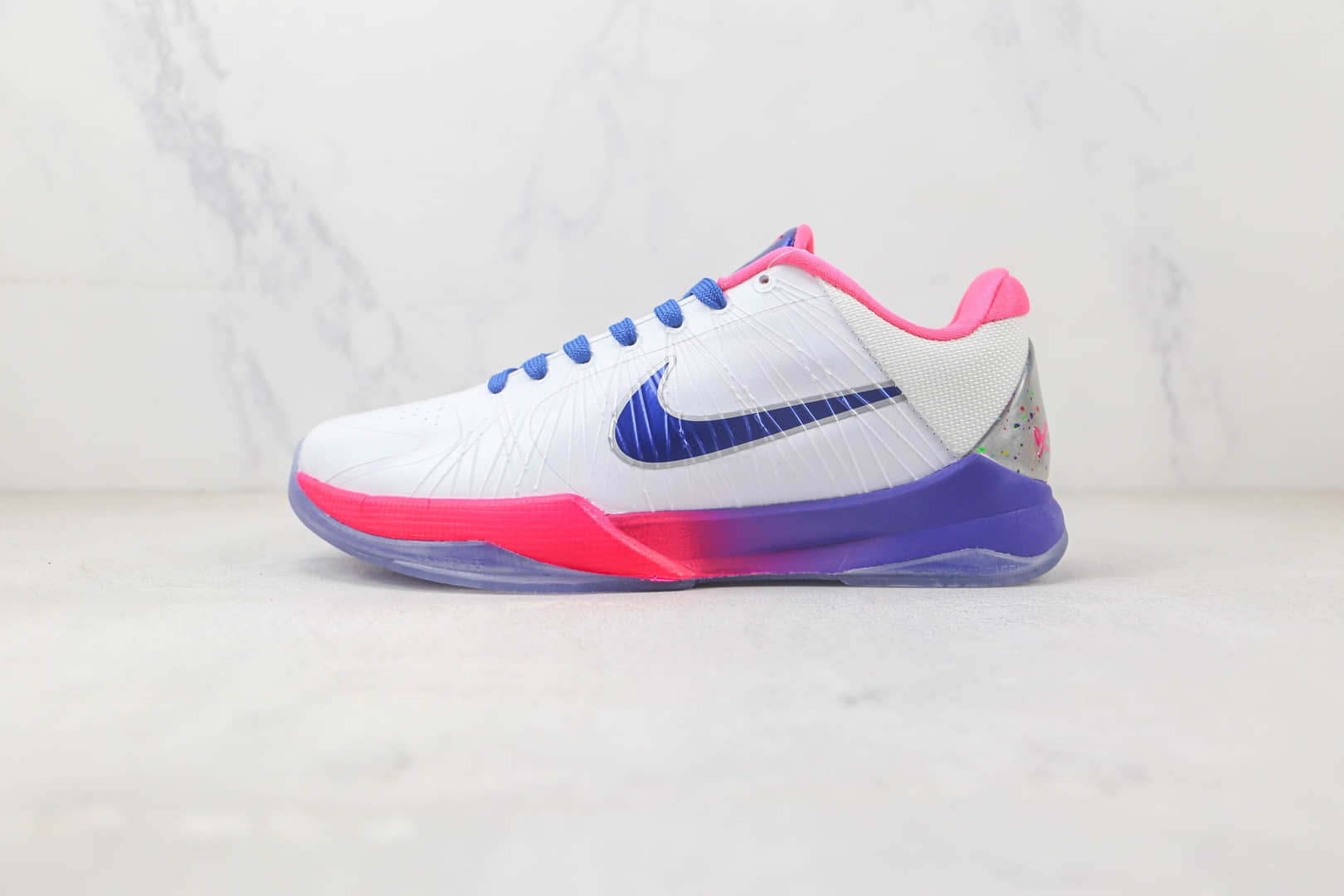 耐克Nike Zoom Kobe 5 Kay Yow纯原版本科比5代乳腺癌配色实战篮球鞋 莆田天花板科比球鞋货源 货号:CW2210-100