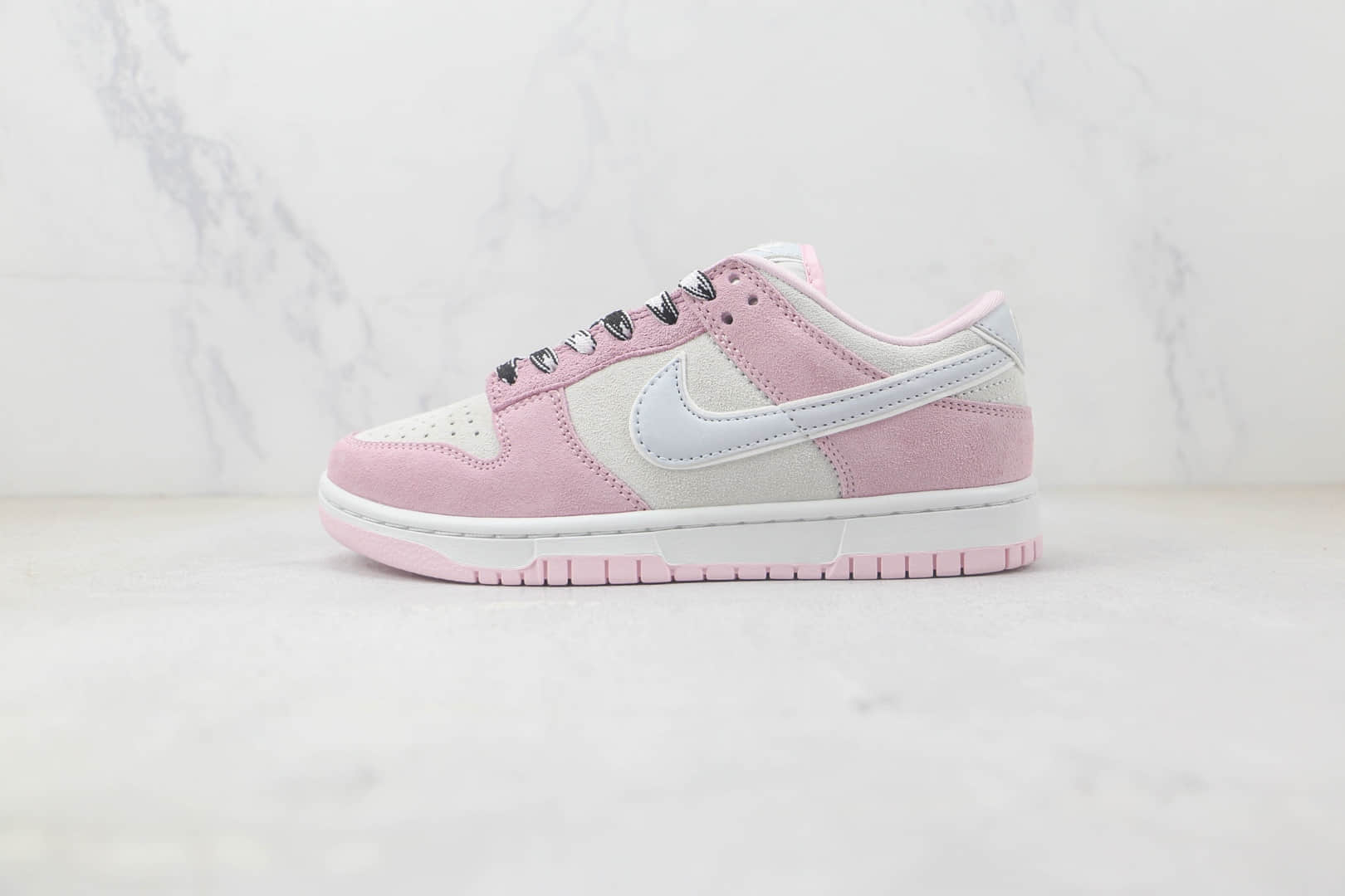 耐克Nike SB Dunk Low SE Pink Grey Light Blue纯原版本低帮SB DUNK翻毛浅粉灰淡蓝色板鞋 莆田天花板DUNK系列板鞋 货号:DV3054-600