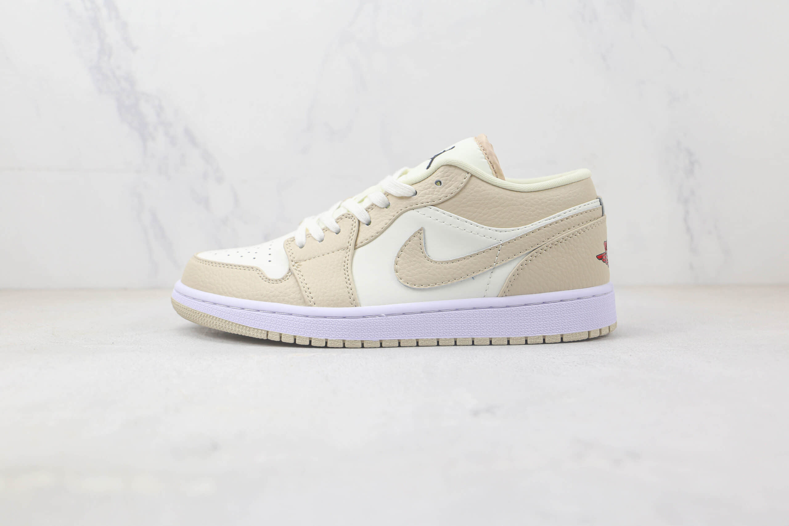 乔丹Air Jordan 1 Low GS Mustard White纯原版本低帮AJ1米白黄色板鞋 莆田天花板低帮AJ1板鞋 (ID:92045) - 图片1