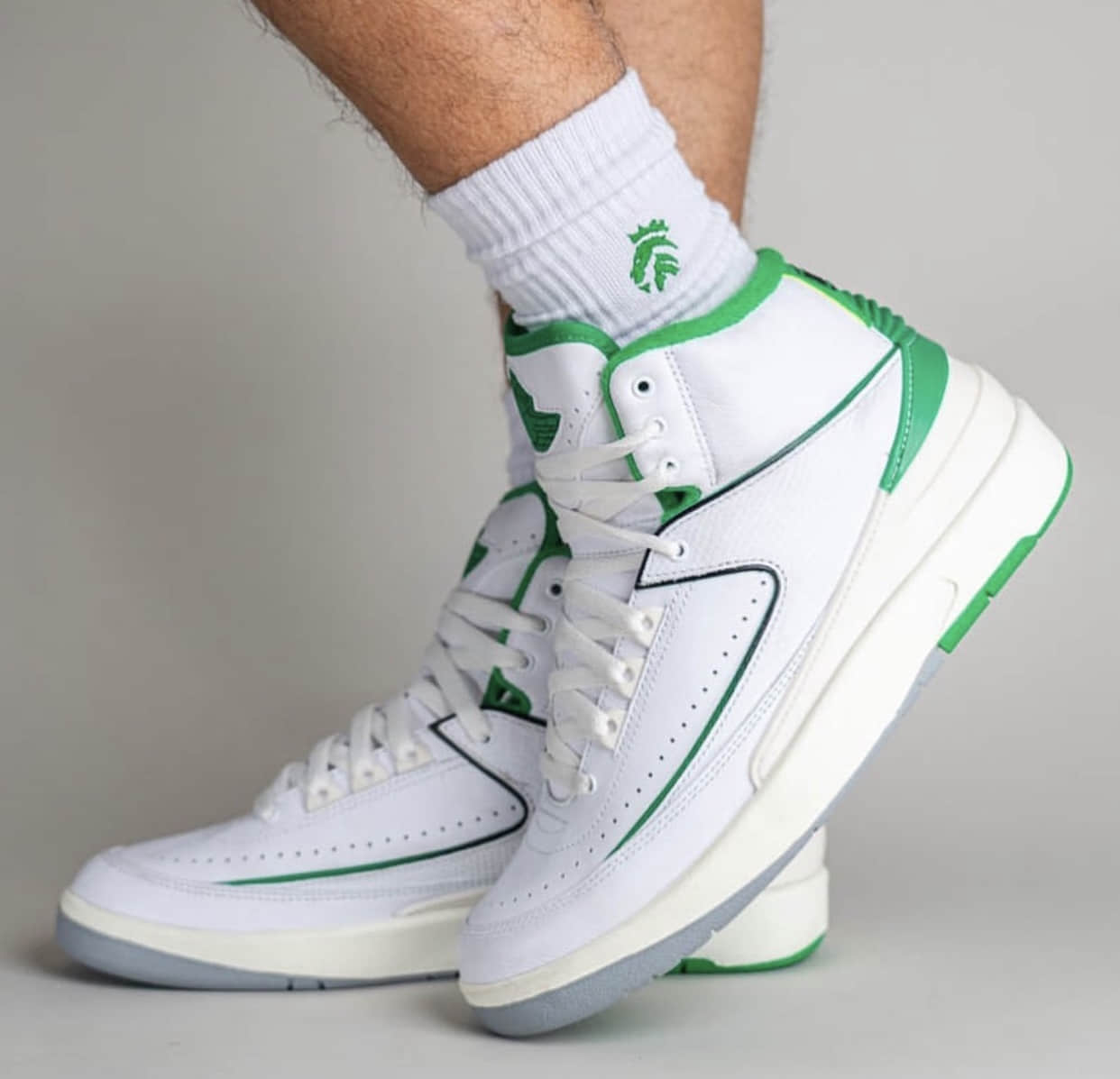 AJ2“幸运绿”上脚实物曝光!小清新! 货号:DR8884-103