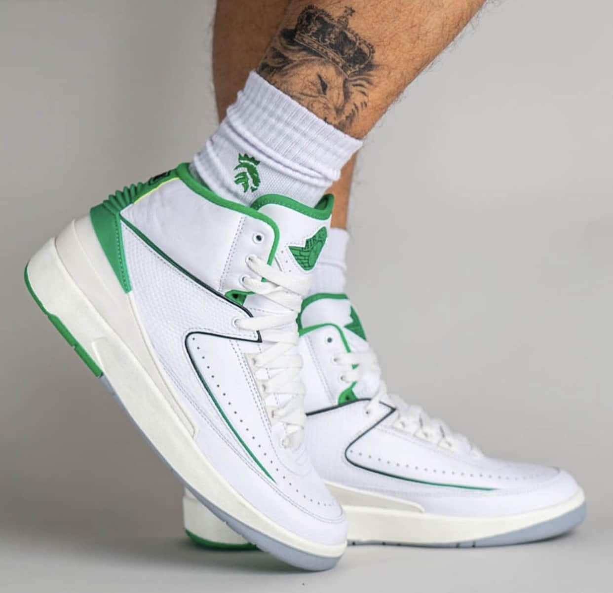 AJ2“幸运绿”上脚实物曝光!小清新! 货号:DR8884-103