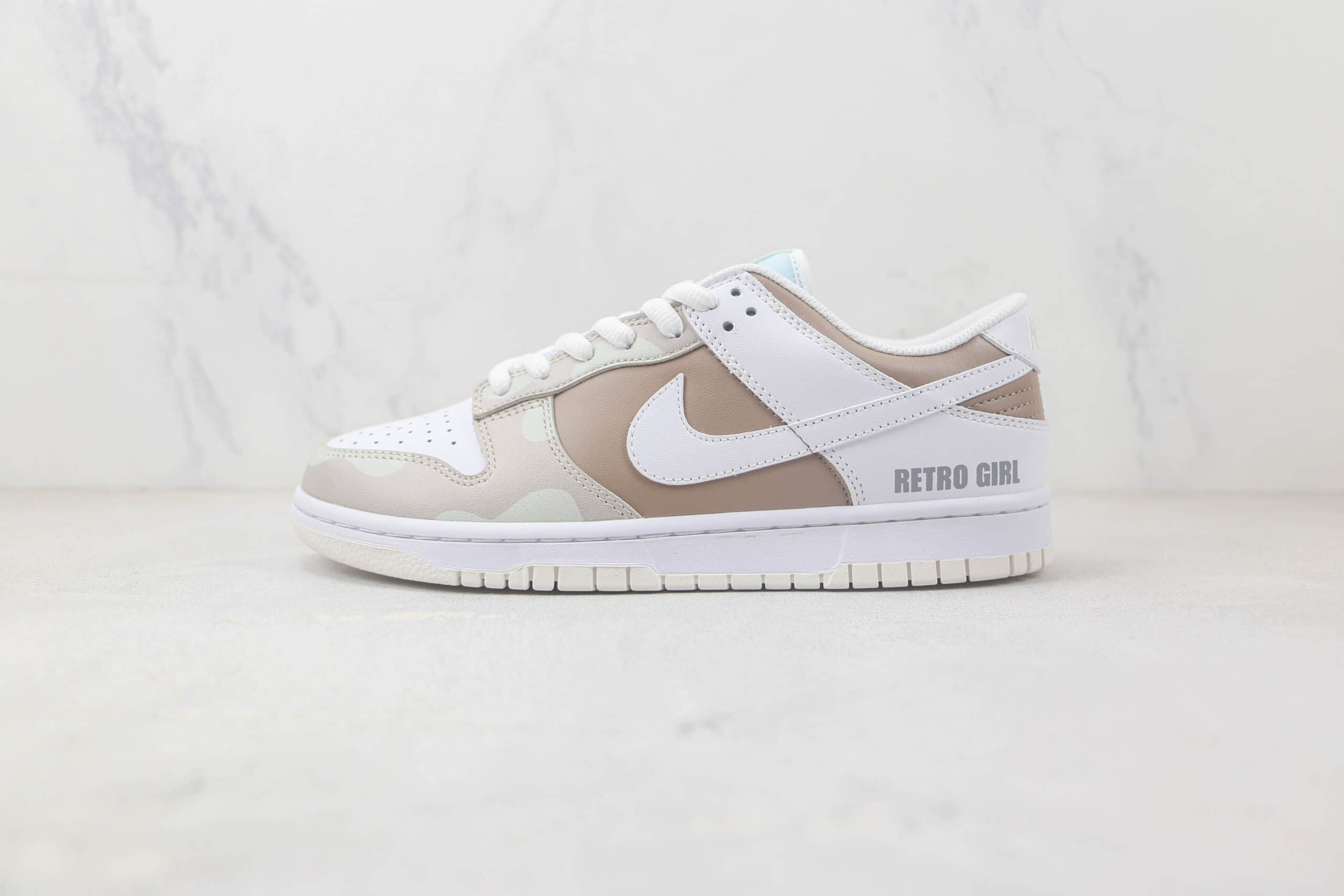耐克Nike SB Dunk Low Dunk纯原版本低帮SB DUNK白棕色板鞋 莆田天花板DUNK系列 (ID:92575) - 图片1