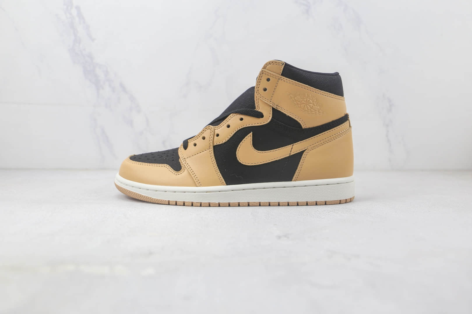 乔丹Air Jordan 1 Retro High OG Heritage纯原版本高帮AJ1棕黄黑色板鞋 莆田天花板AJ1系列 (ID:93011) - 图片1
