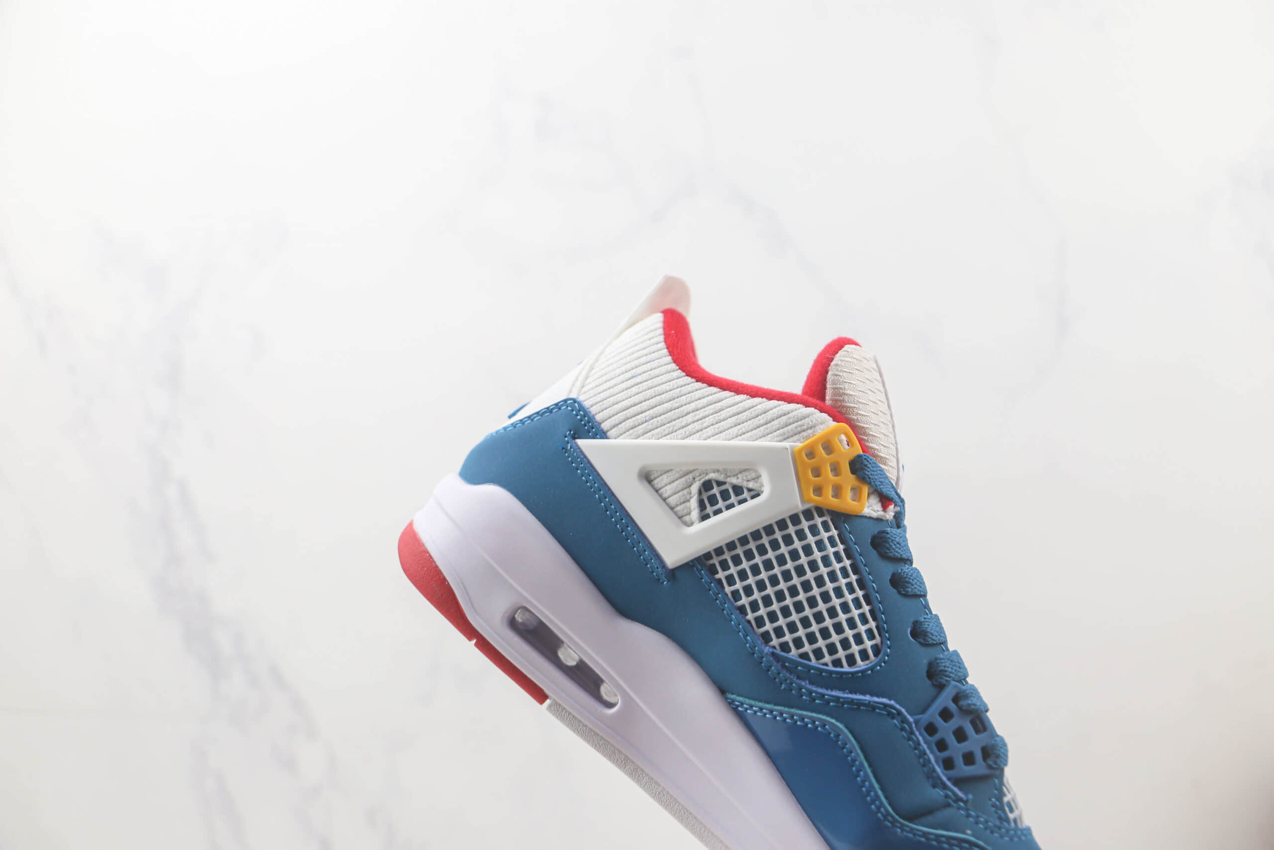 乔丹Air Jordan 4 Retro White Cement白蓝红色AJ4篮球鞋 莆田天花板AJ4篮球鞋 货号:DR6952-400