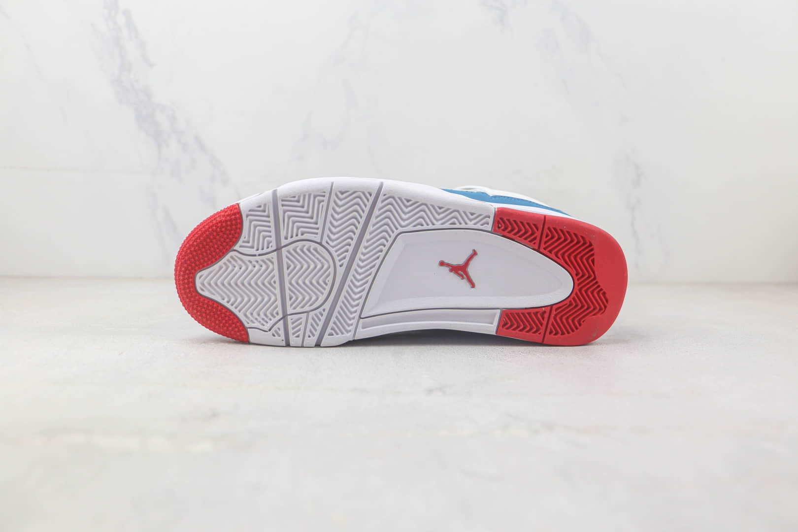 乔丹Air Jordan 4 Retro White Cement白蓝红色AJ4篮球鞋 莆田天花板AJ4篮球鞋 货号:DR6952-400