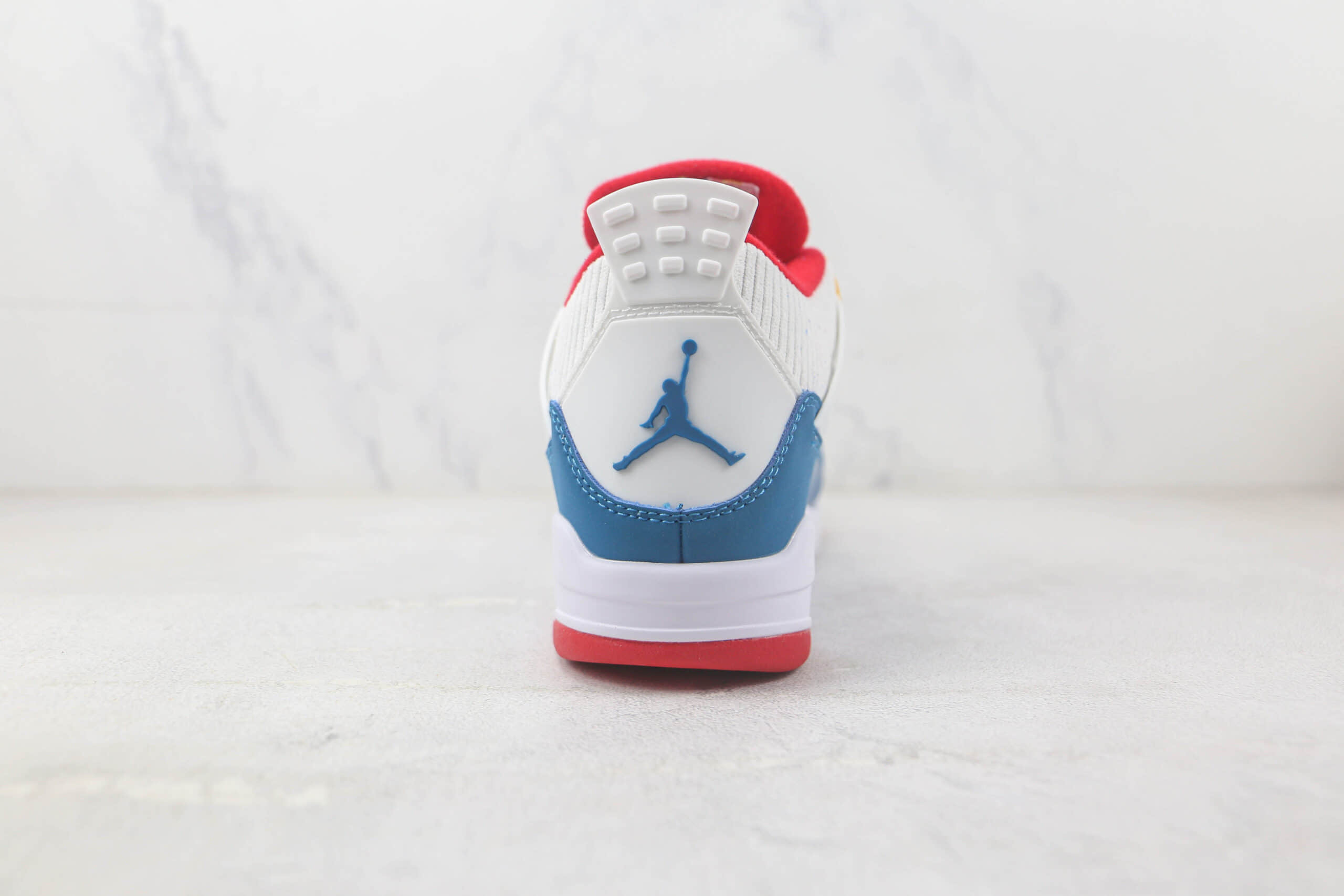 乔丹Air Jordan 4 Retro White Cement白蓝红色AJ4篮球鞋 莆田天花板AJ4篮球鞋 货号:DR6952-400