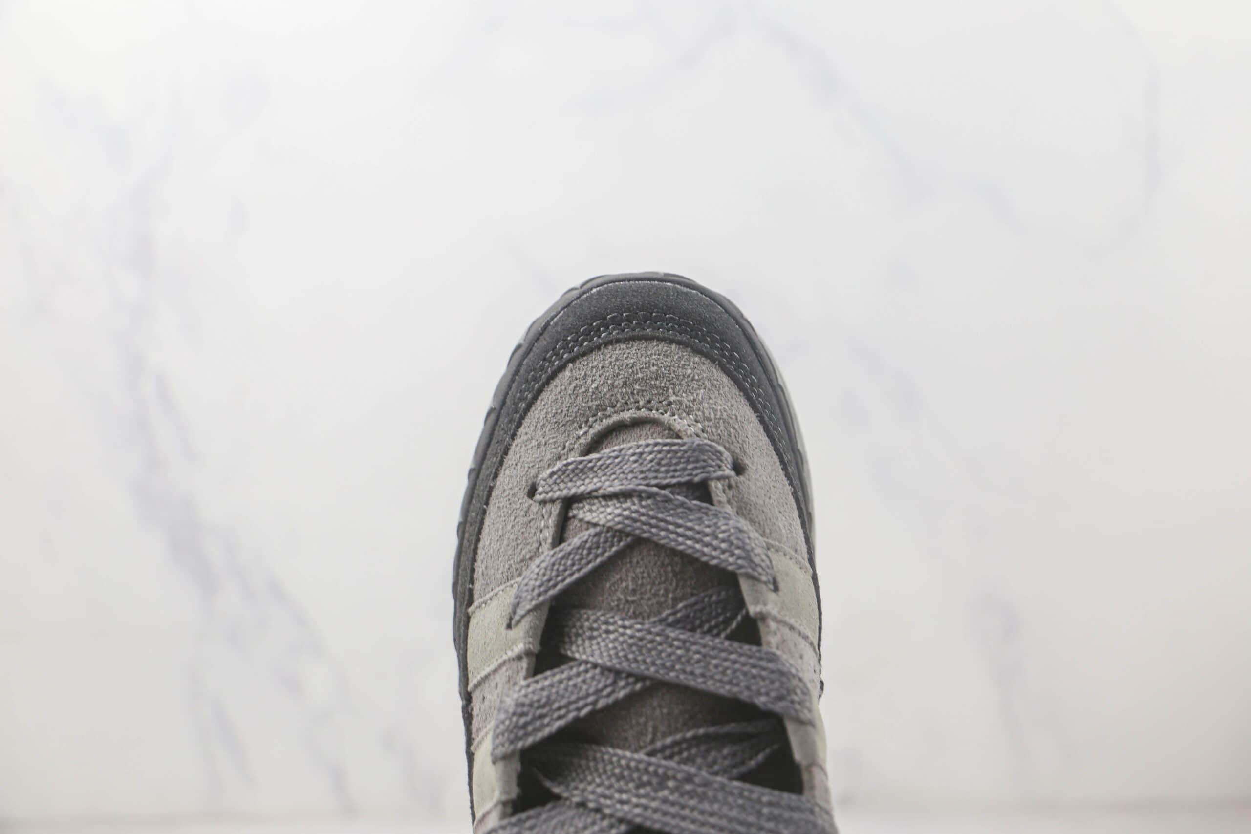 阿迪达斯Adidas ADIMATIC纯原版本灰黑色麂皮面包鞋 阿迪达斯校园板鞋 货号:HP6771