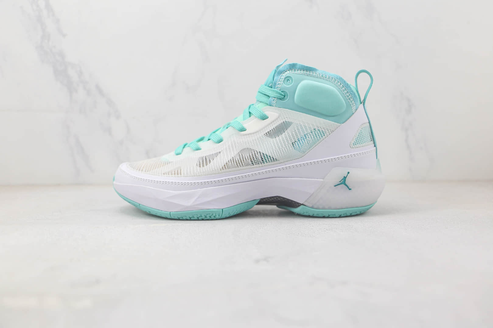 乔丹Air Jordan XXXVII Zion PF纯原版本AJ37代白绿色实战篮球鞋 乔丹37代碳板篮球鞋 (ID:93418) - 图片1