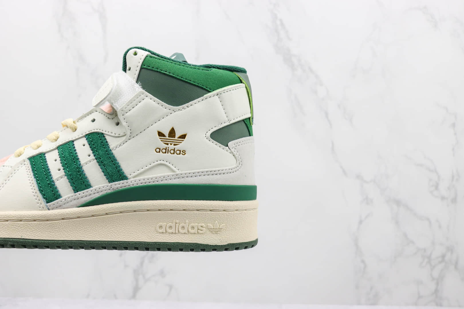阿迪达斯Adidas Forum 84 High纯原版本高帮Forum84白绿色板鞋 阿迪达斯校园板鞋 货号:GW2203
