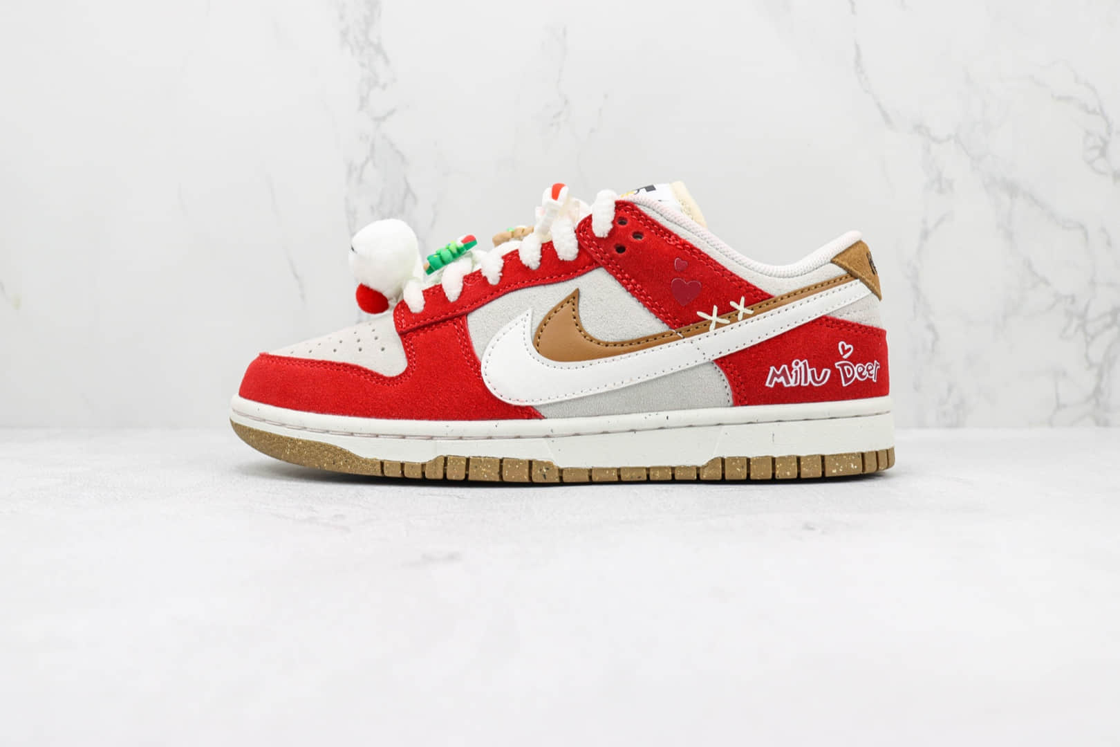 耐克Nike Dunk Low SE 85纯原版本低帮DUNK圣诞节主题白红色板鞋 莆田天花板DUNK系列 货号:DO9457-112