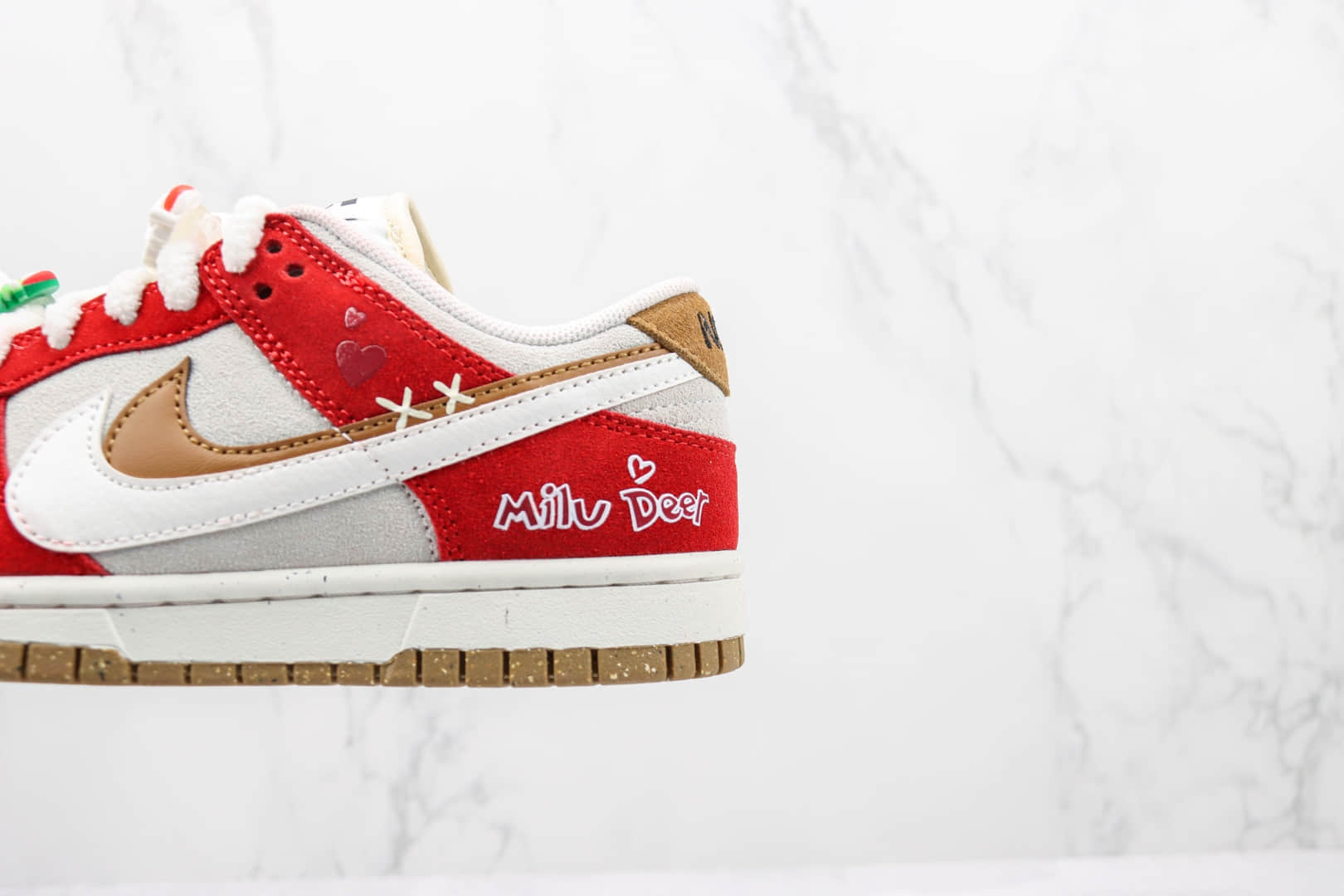 耐克Nike Dunk Low SE 85纯原版本低帮DUNK圣诞节主题白红色板鞋 莆田天花板DUNK系列 货号:DO9457-112