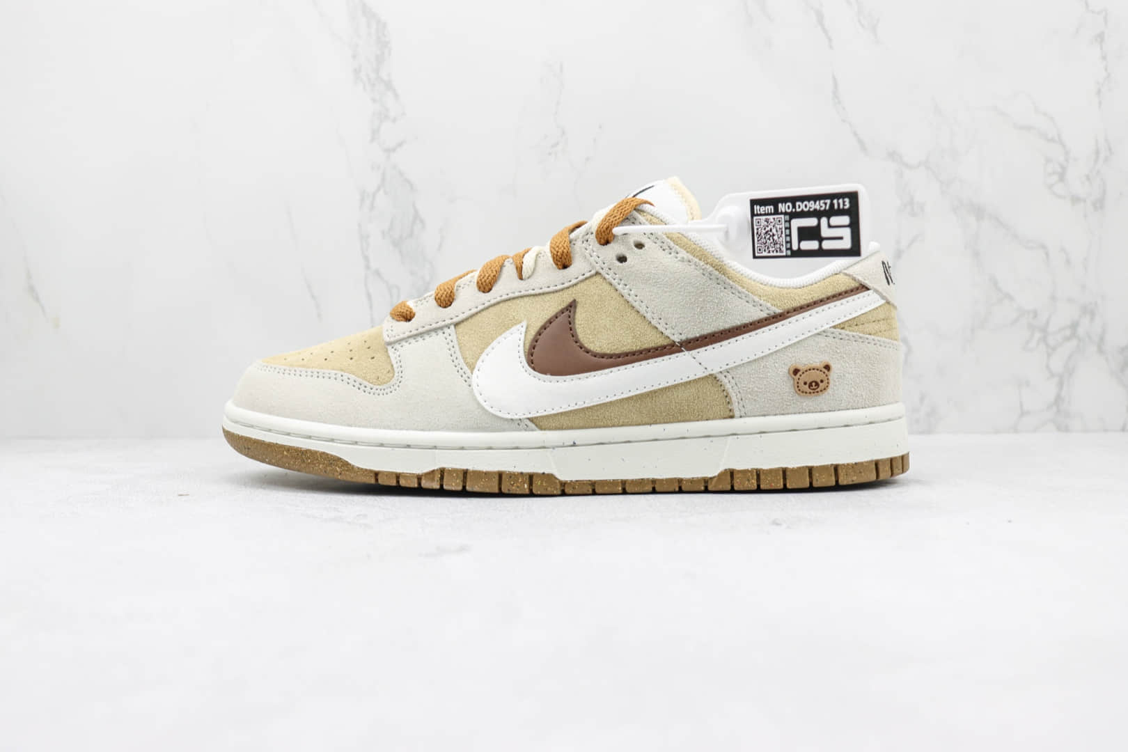 耐克Nike Dunk Low SE 85纯原版本低帮DUNK白棕双钩板鞋 莆田天花板DUNK板鞋 货号:DO9457-113