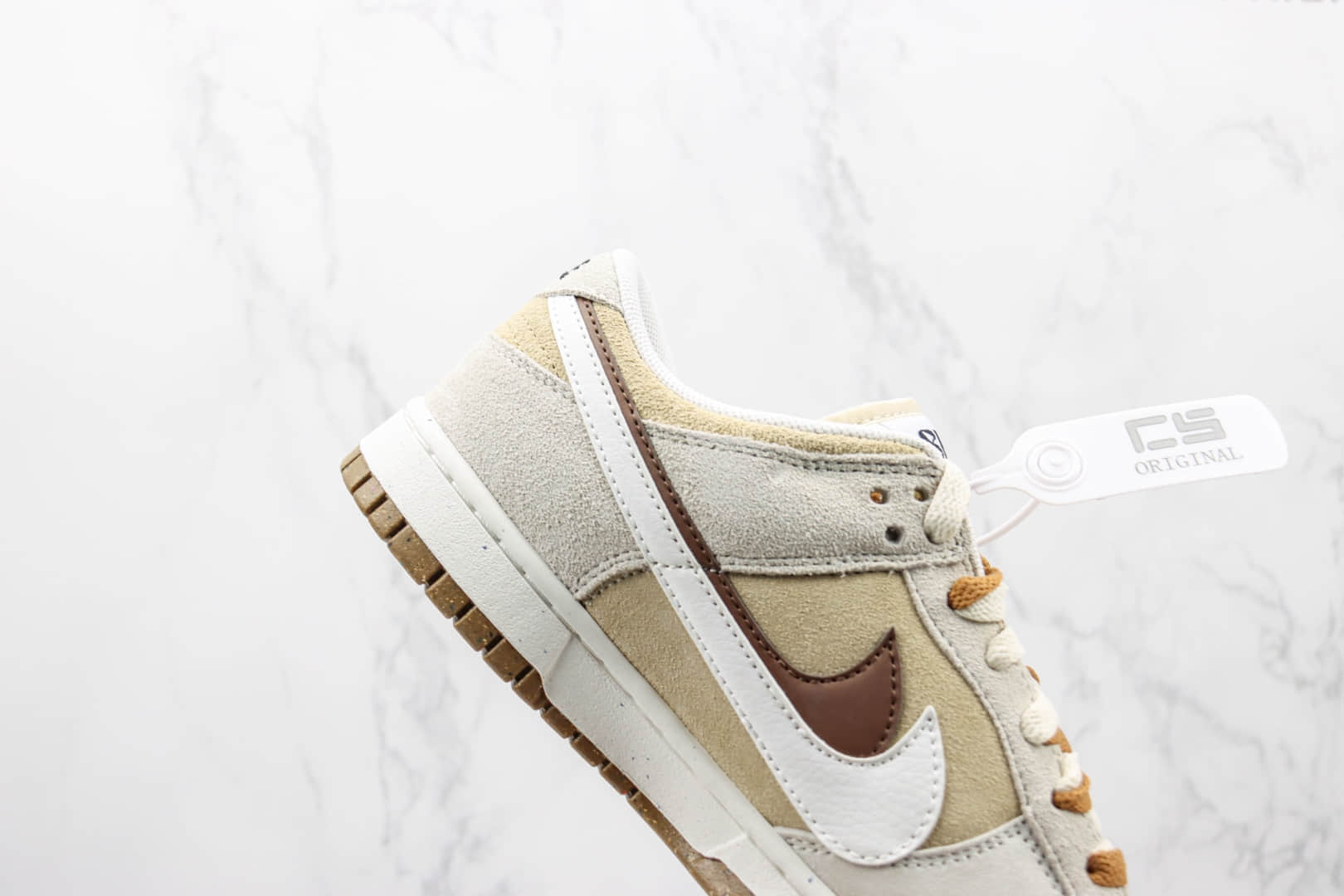 耐克Nike Dunk Low SE 85纯原版本低帮DUNK白棕双钩板鞋 莆田天花板DUNK板鞋 货号:DO9457-113