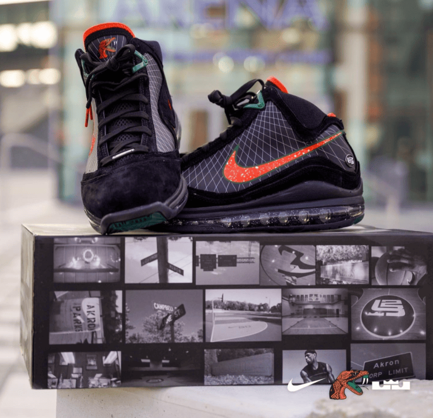 响尾蛇Nike LeBron 7“FAMU”实物曝光!1月7日发售! 货号:DX8554-001