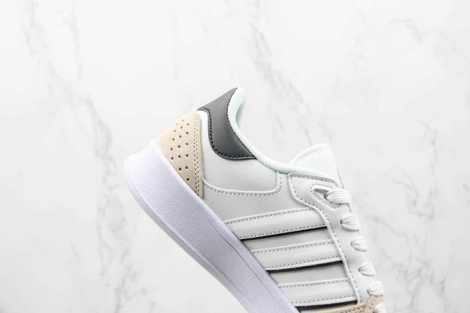阿迪达斯Adidas neo Breaknet Plus纯原版本低帮网球风格白黄黑色板鞋 莆田阿迪达斯校园板鞋 货号:FY5914