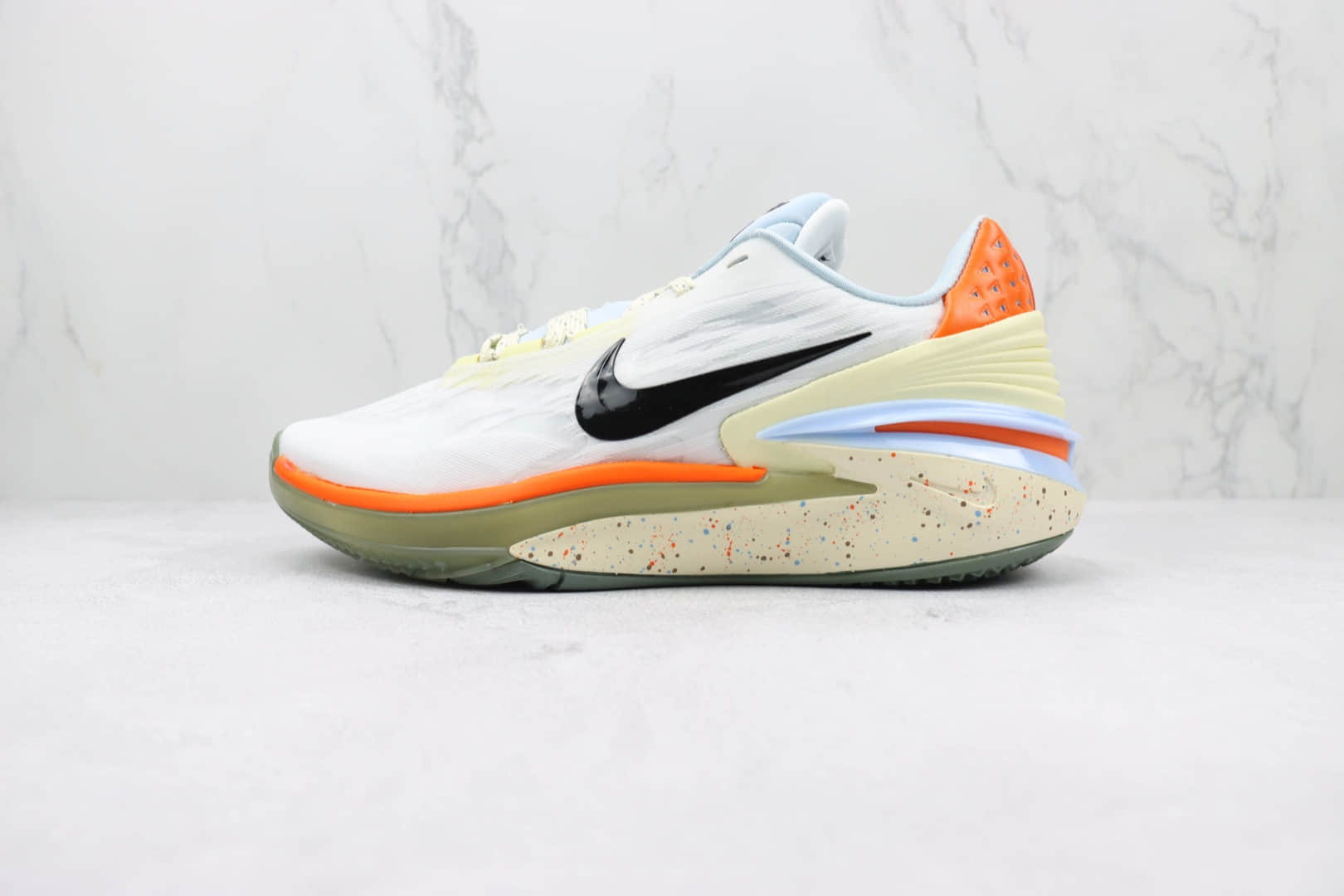 耐克NIKE Air Zoom G.T.Cut 2 EP纯原版本白橙色GT2代篮球鞋 耐克GT系列篮球鞋 (ID:94013) - 图片1