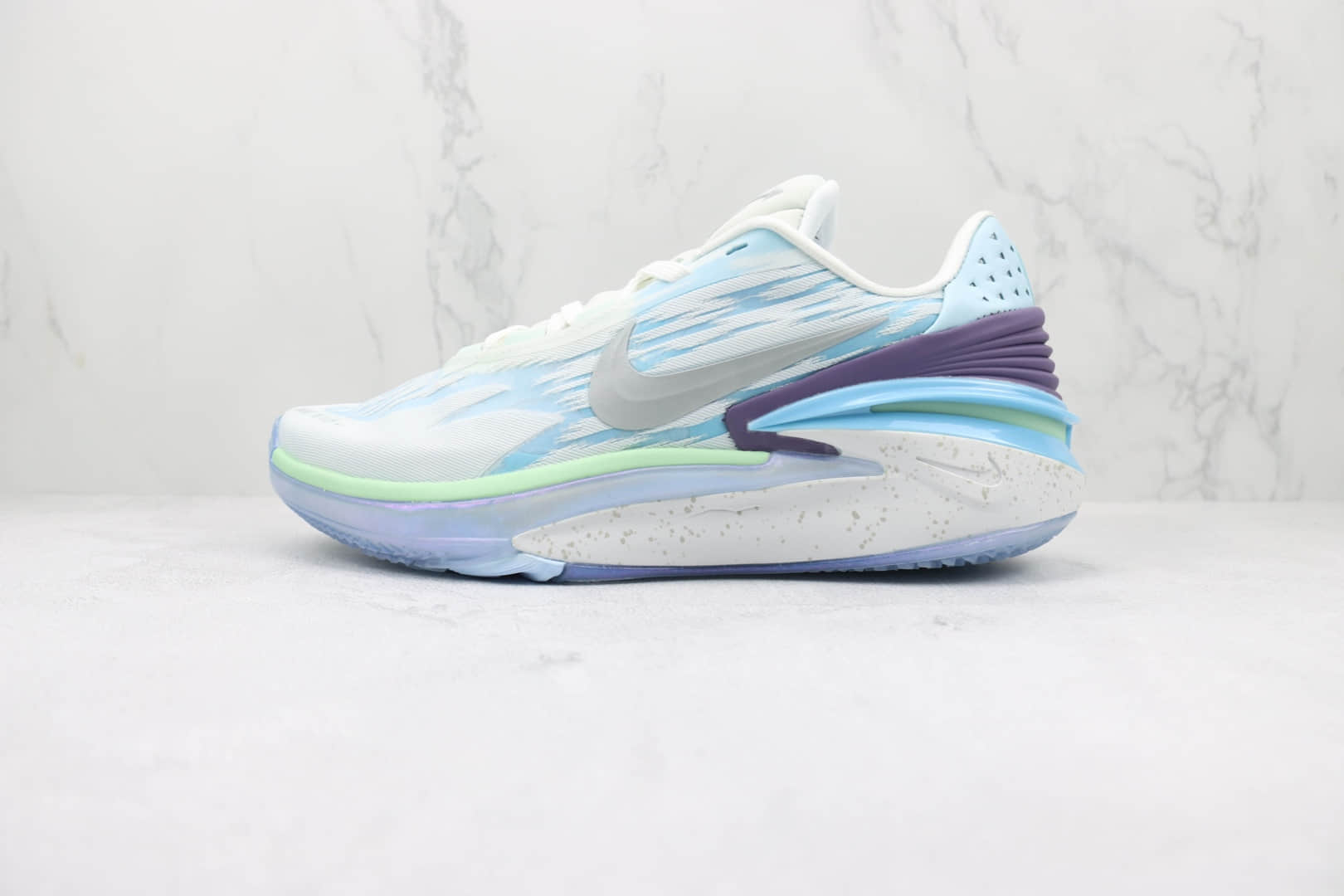 耐克NIKE Air Zoom G.T.Cut 2 EP纯原版本萤火冷蓝配色GT CUT2代实战篮球鞋 莆田GT系列实战篮球鞋 货号:FB1866-101