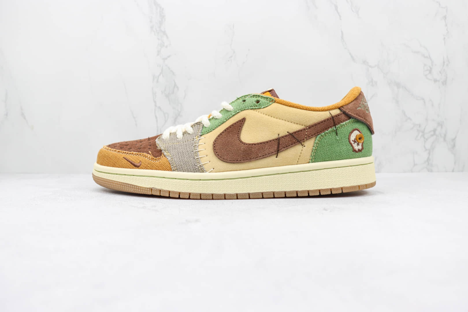 乔丹Air Jordan 1 Retro Low OG Voodoo纯原版本低帮AJ1巫毒娃娃配色板鞋 莆田天花板AJ1系列 (ID:94104) - 图片1