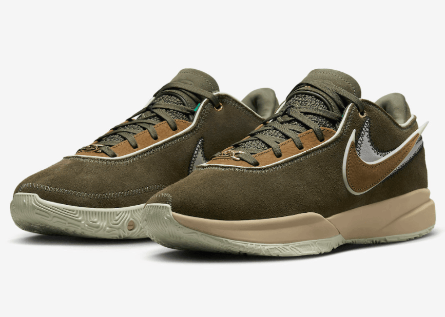 LeBron 20橄榄绿官图释出！1月13日发售！ (ID:94216) - 图片1
