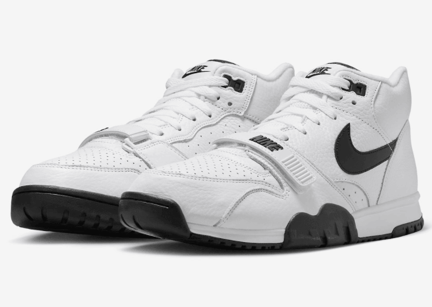 简约黑白！全新配色Nike Air Trainer 1官图曝光！ (ID:94336) - 图片1