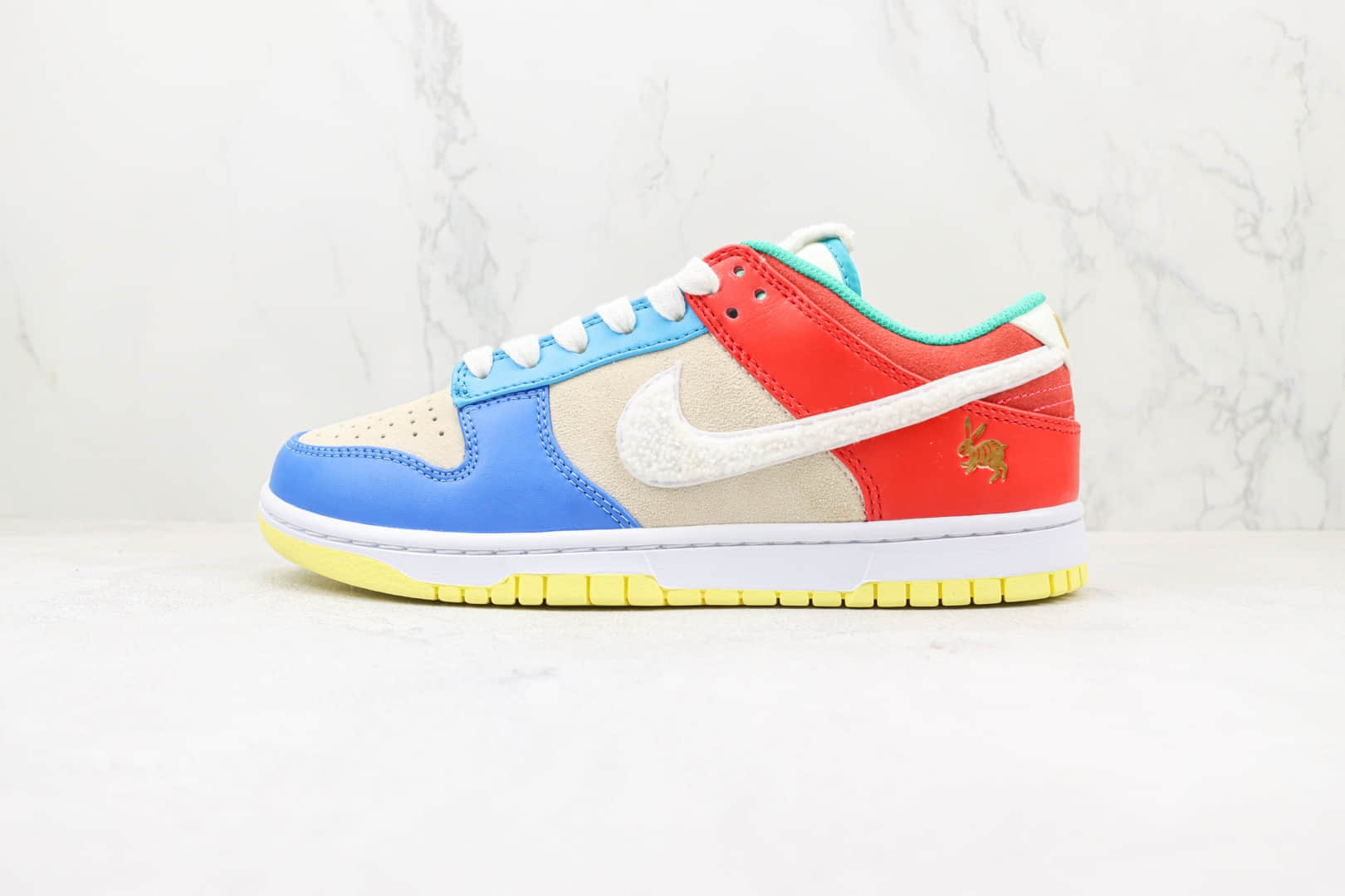 耐克Nike Dunk Low Retro PRM Year of the Rabbit纯原版本低帮DUNK兔年限定泥塑兔儿爷配色板鞋 耐克DUNK系列板鞋 (ID:94567) - 图片1