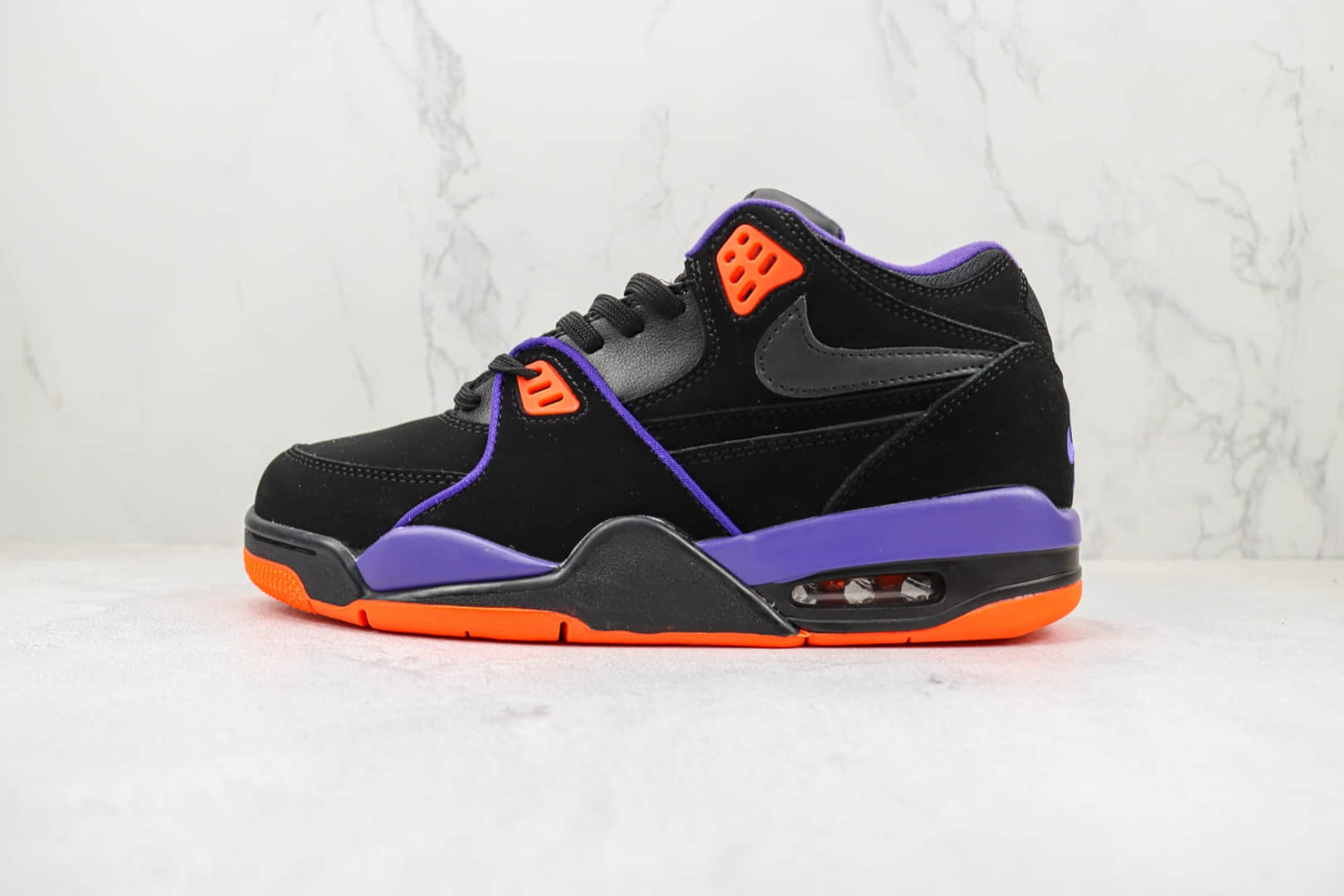 耐克Nike Air Flight 89纯原版本星际主题Flight 89黑紫色篮球鞋 莆田耐克篮球鞋系列 (ID:95008) - 图片1