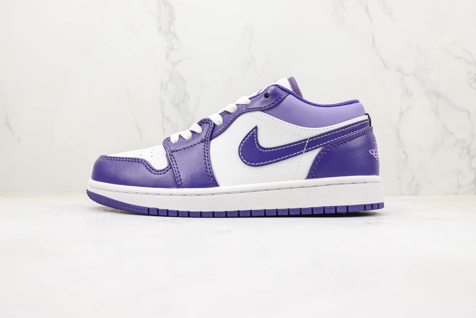 乔丹Air Jordan 1 Low纯原版本低帮AJ1紫色板鞋 莆田天花板AJ1系列 (ID:95104) - 图片1