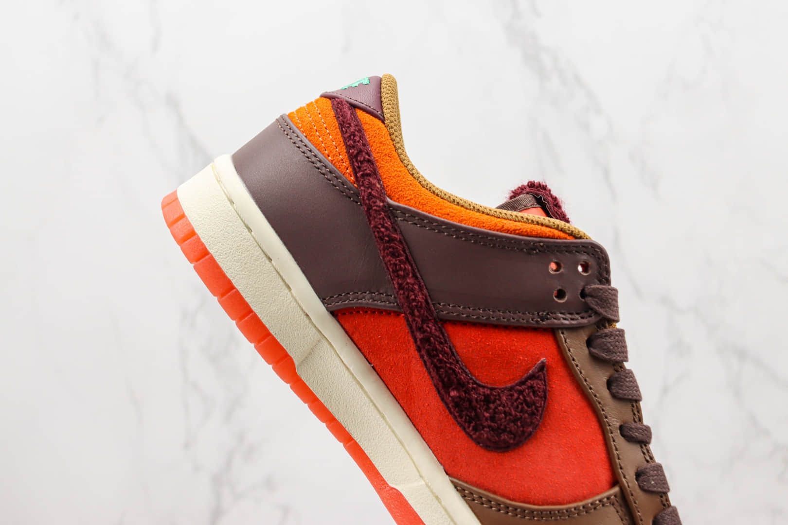 耐克Nike Dunk Low Year of the Rabbit纯原版本低帮DUNK兔年成都限定棕橙色板鞋 莆田天花板DUNK系列 货号:FD4203-661