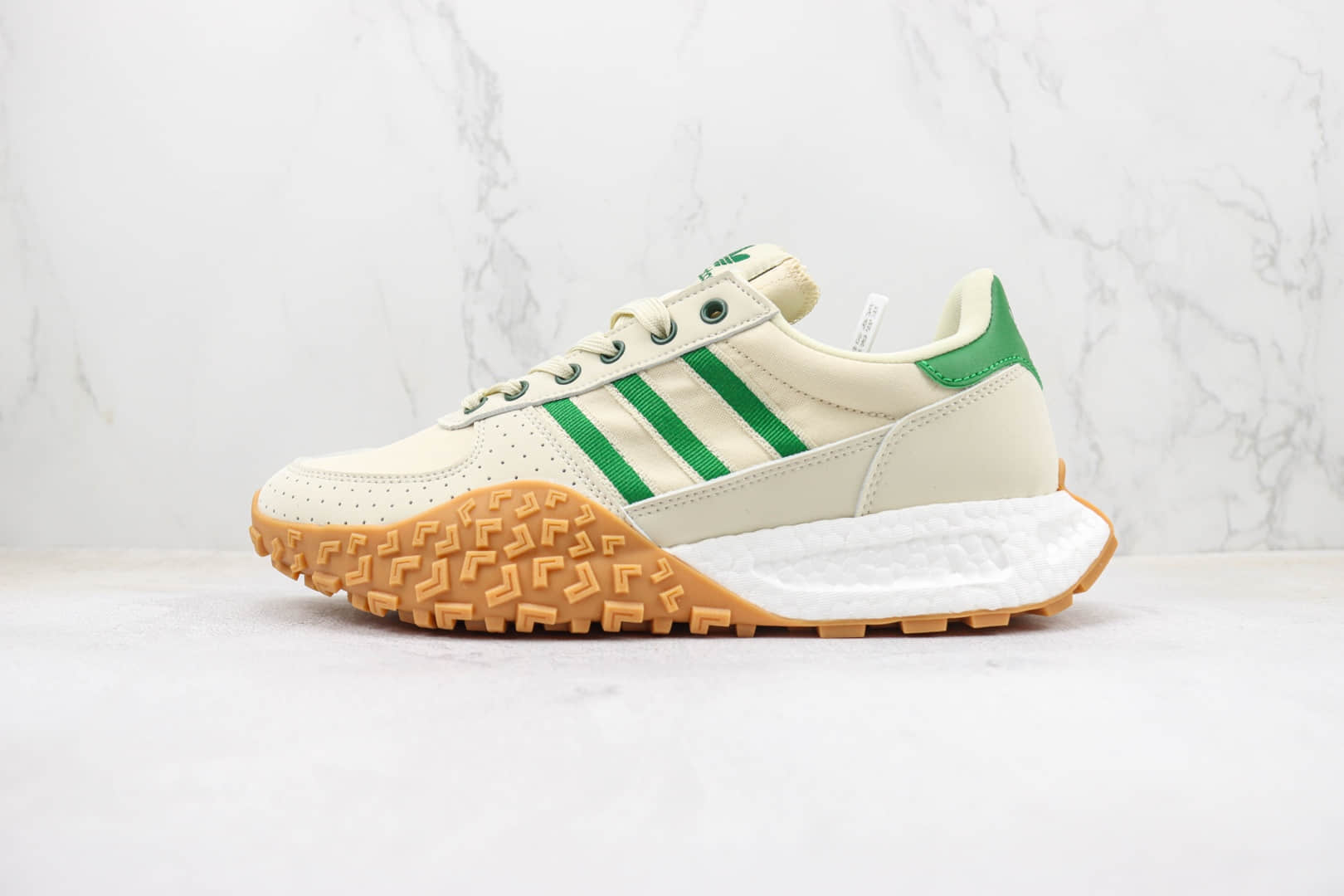 阿迪达斯Adidas Retropy Boost E5纯原版本W.R.P二代白绿色复古慢跑鞋 天花板阿迪爆米花跑鞋 货号:HP2193
