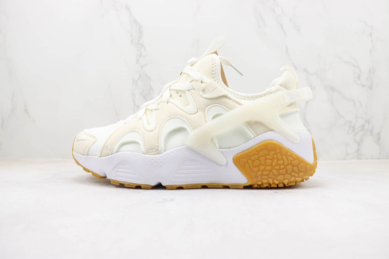 耐克Nike Huarache纯原版本华莱士12代米白色氯丁橡胶运动休闲跑鞋 莆田天花板华莱士系列 货号:DO8031-101