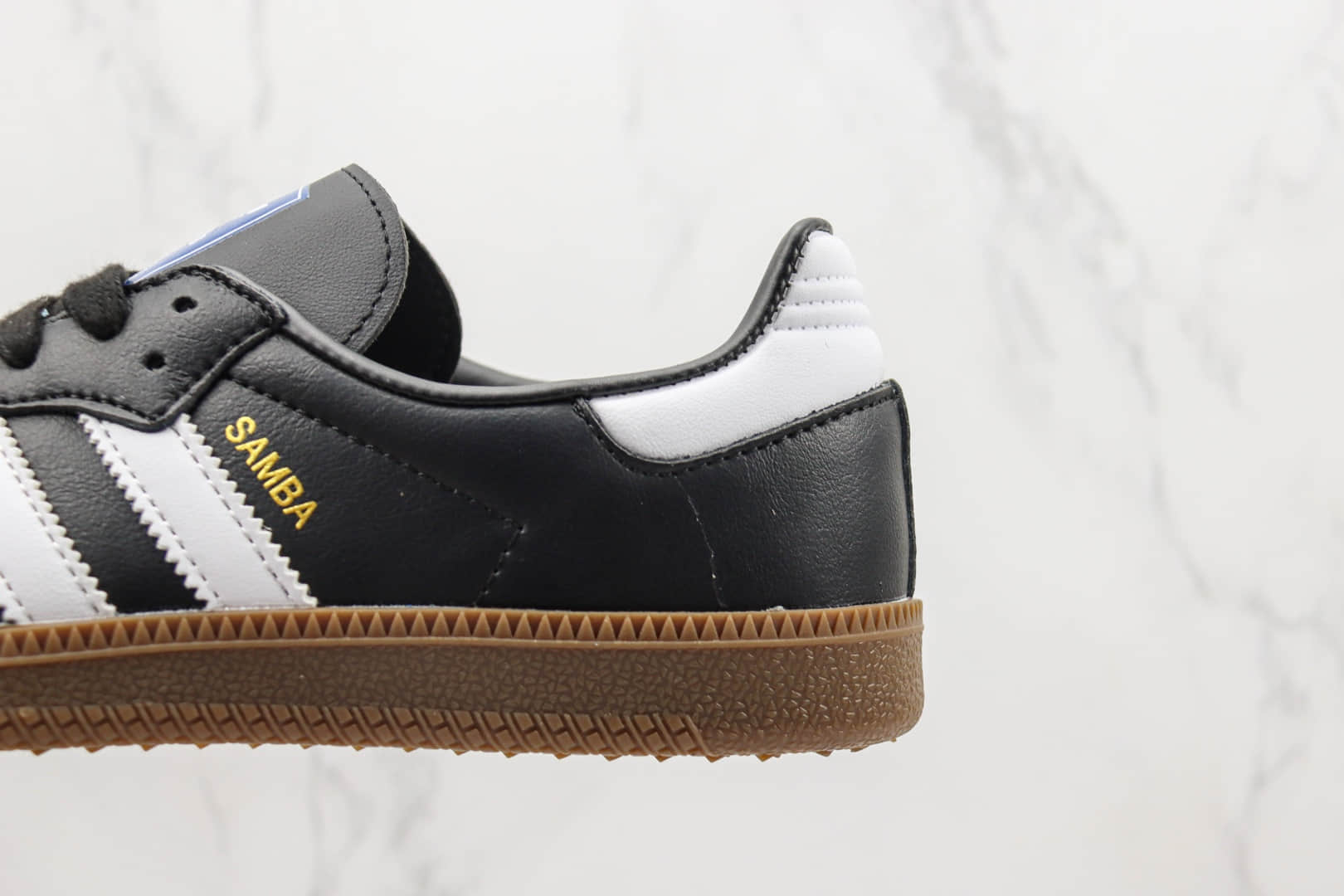 阿迪达斯adidas Samba VEGAN纯原版本桑巴纪念日系列黑白运动板鞋 莆田阿迪达斯货源 货号:B75807