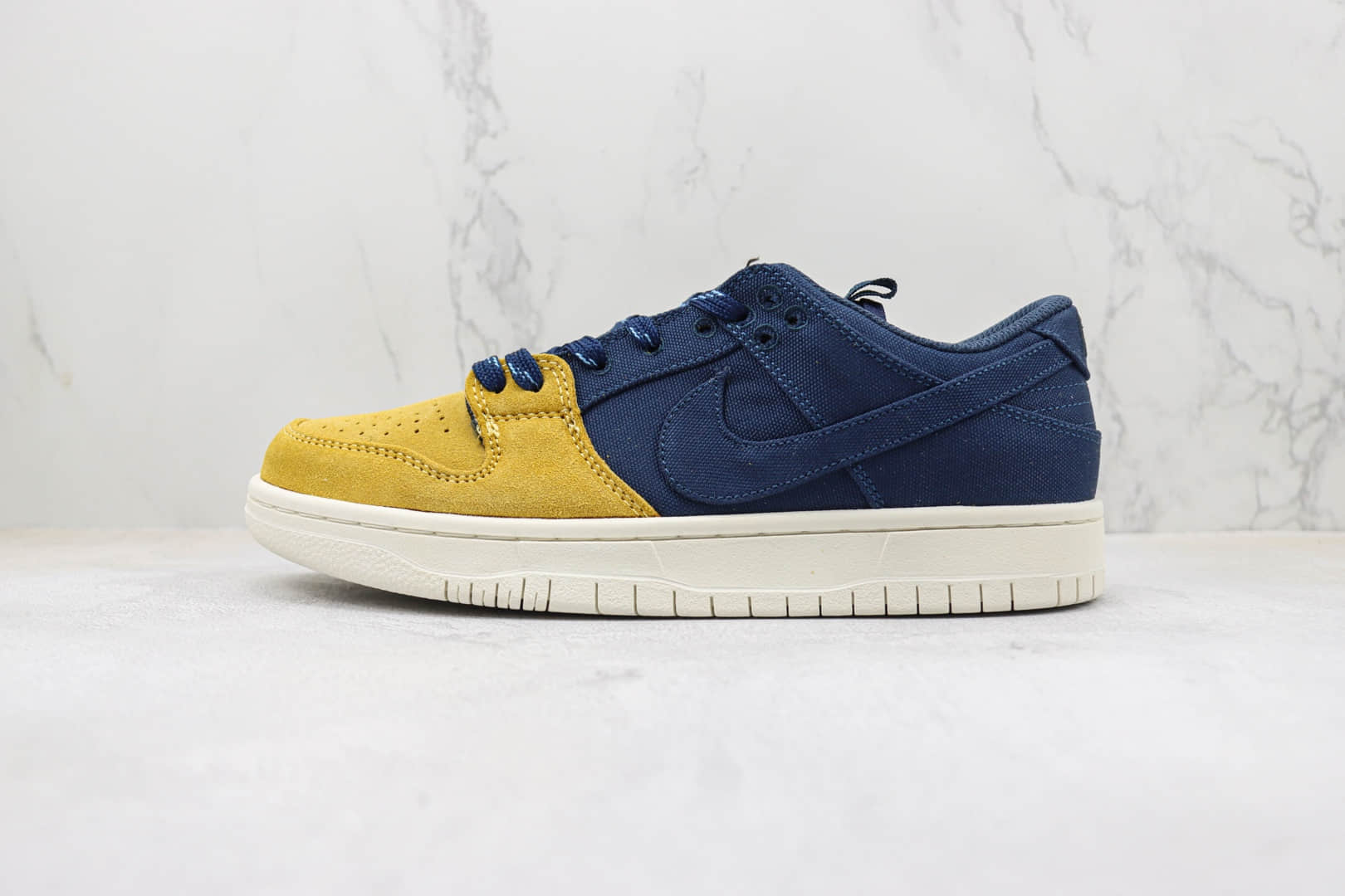 耐克Nike SB Zoom Dunk Low纯原版本低帮SB Dunk帆布黄蓝拼色板鞋 莆田耐克货源 (ID:95813) - 图片1