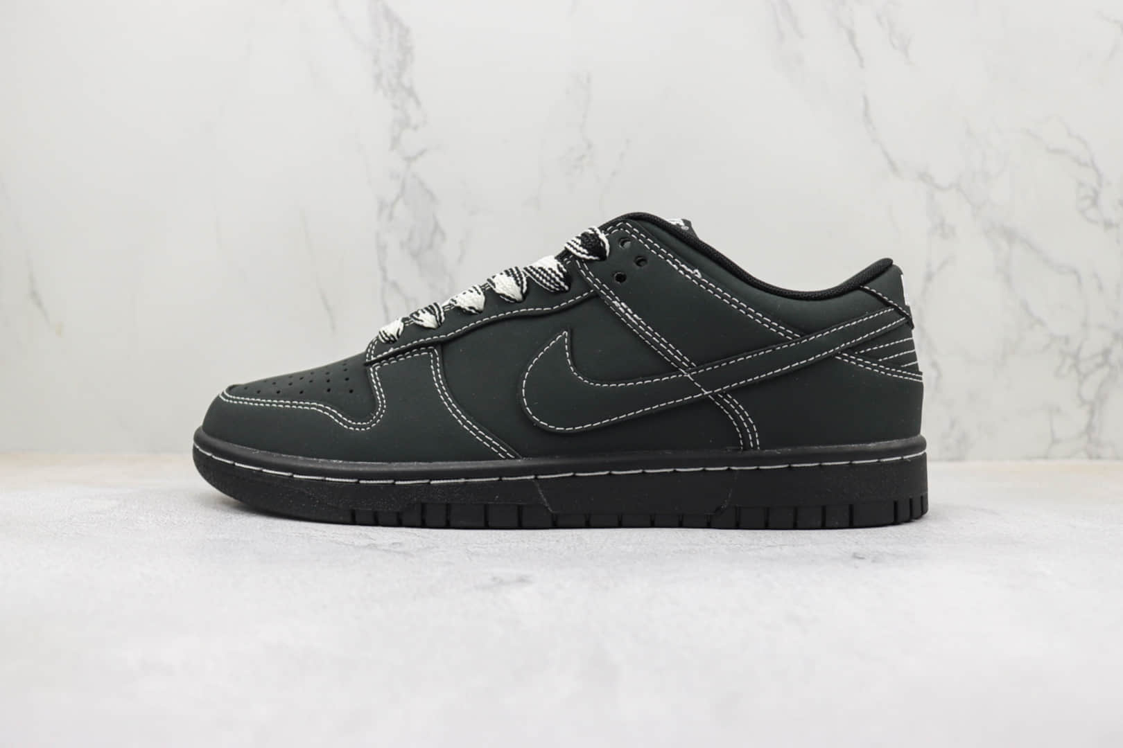 耐克Nike SB Dunk Low纯原版本低帮SB DUNK黑武士白缝线板鞋 莆田天花板Dunk系列 (ID:95822) - 图片1
