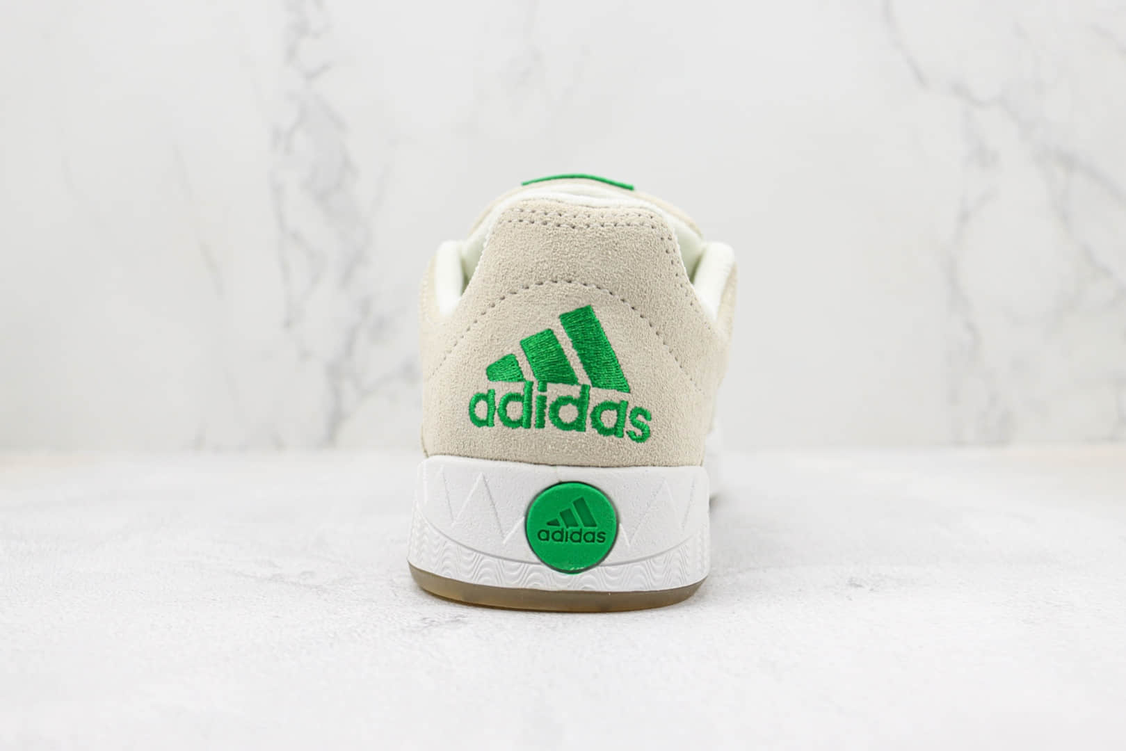 阿迪达斯Atmos x adidas Adimatic Low纯原版本马蒂奇联名灰绿色鲨鱼面包鞋 莆田阿迪达斯货源 货号:HR0776